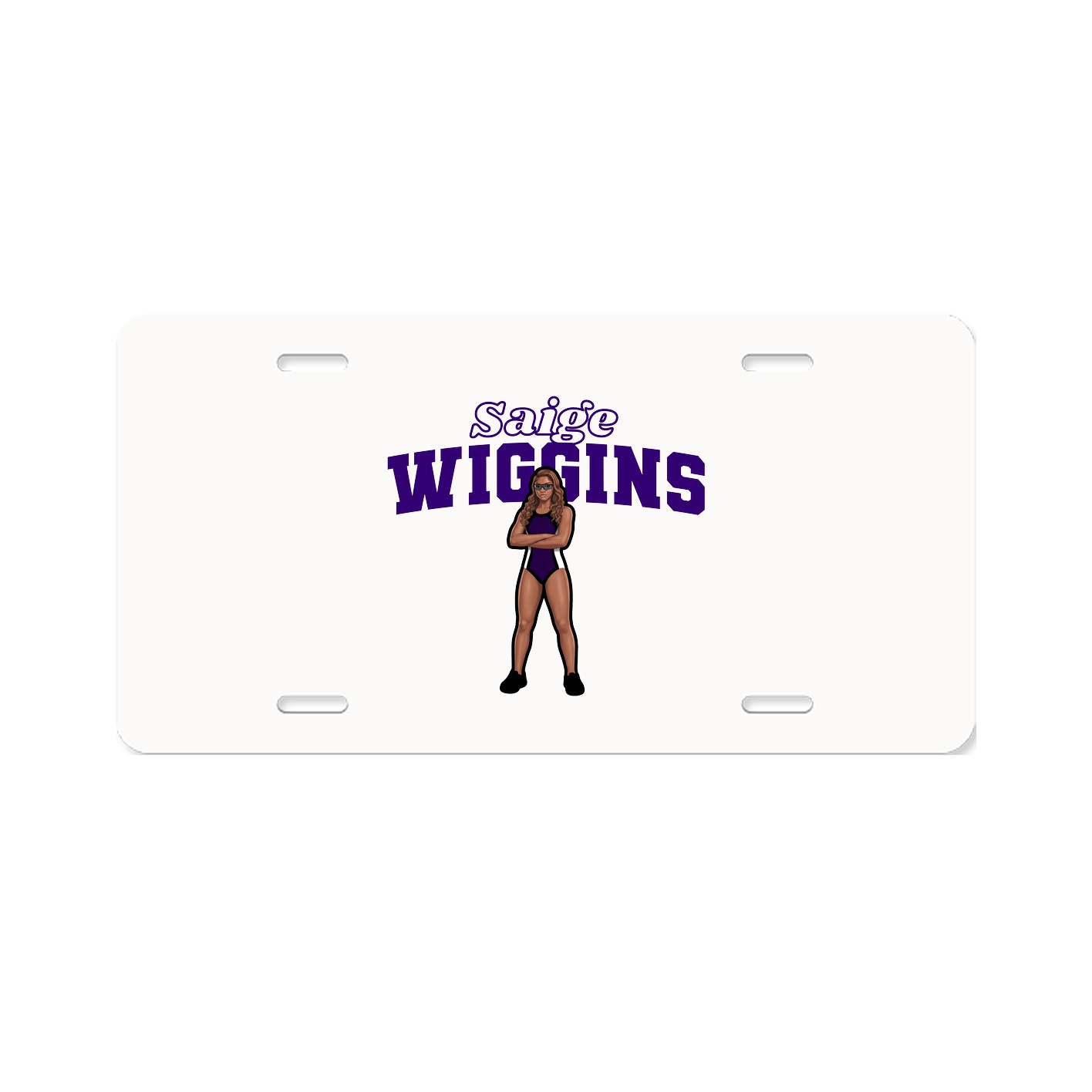License Plate — Name Arch in Classic