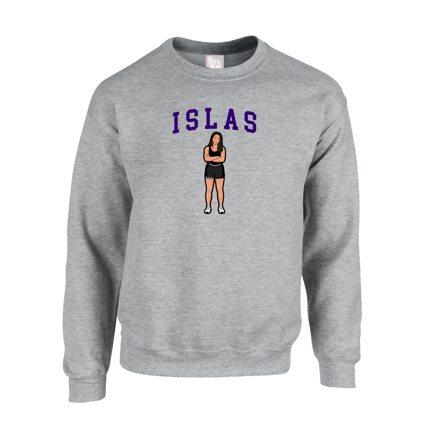 Fleece Crew — Shirsey in Grey