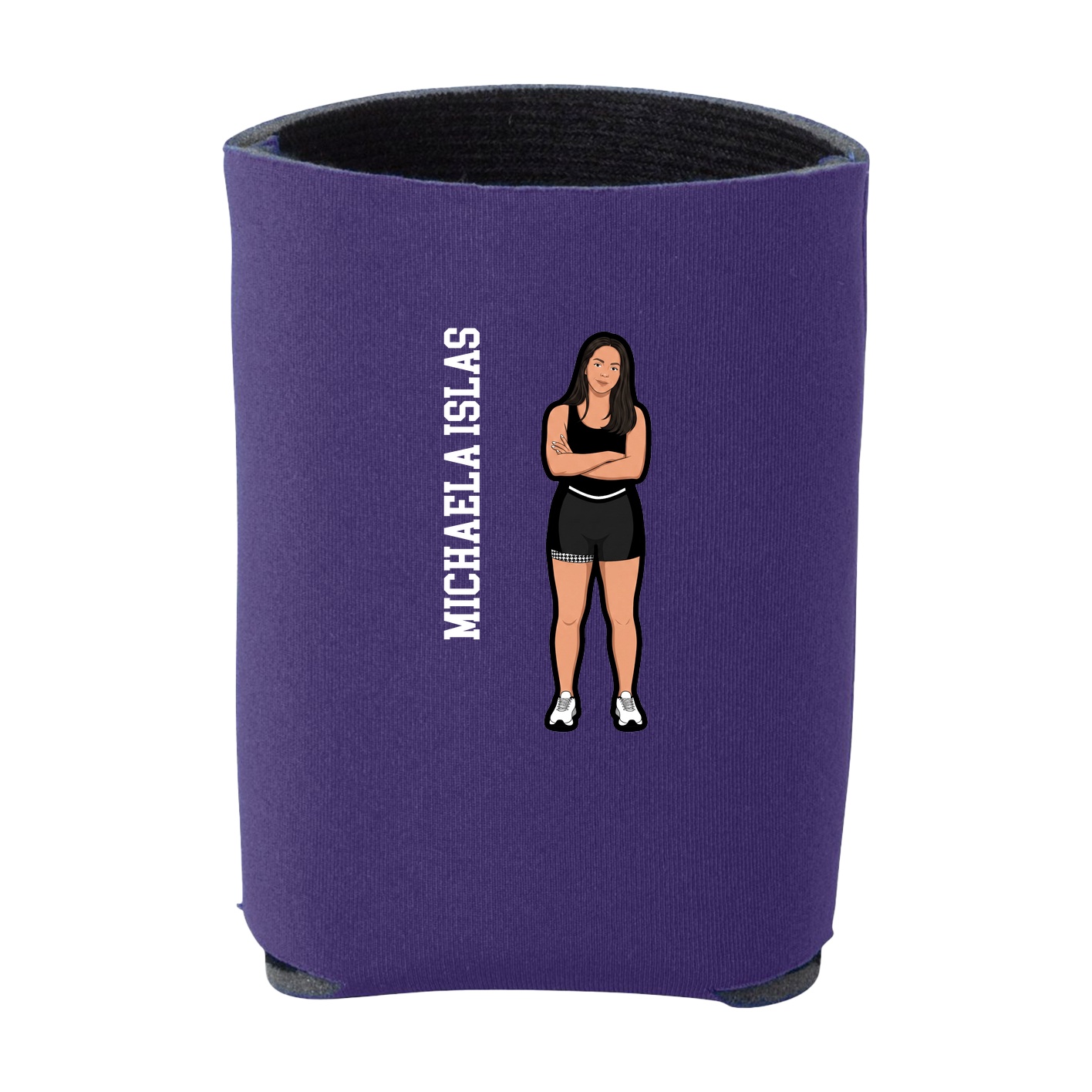 Can Holder — Name Vertical in Purple