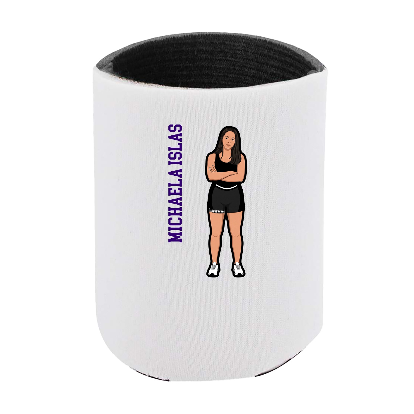 Can Holder — Name Vertical in White