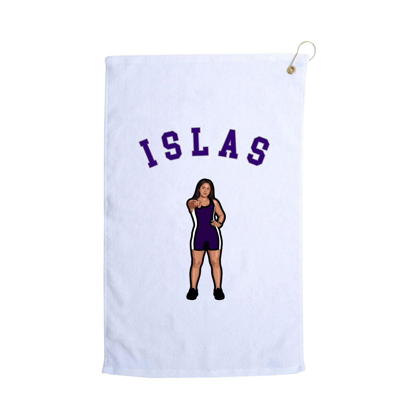 Golf Towel — Shirsey Arch in White