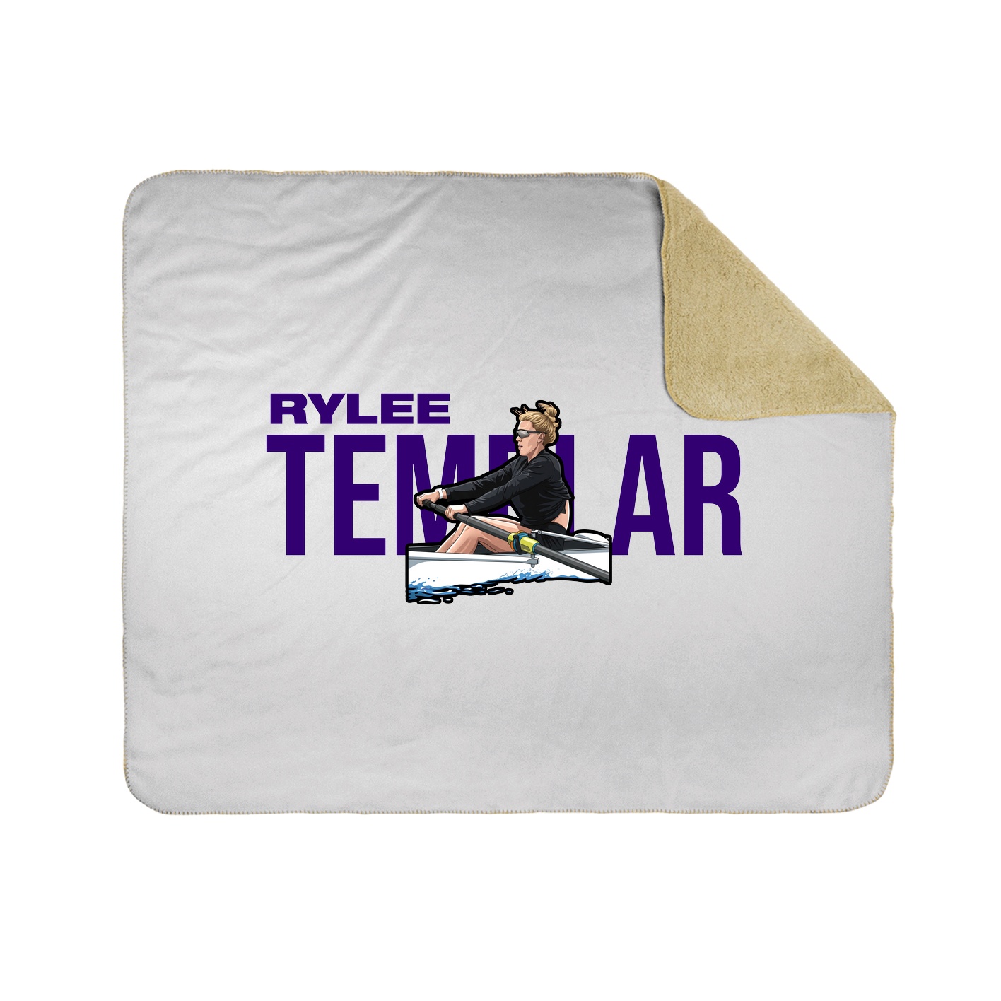 Throw Blanket — Player Name in White