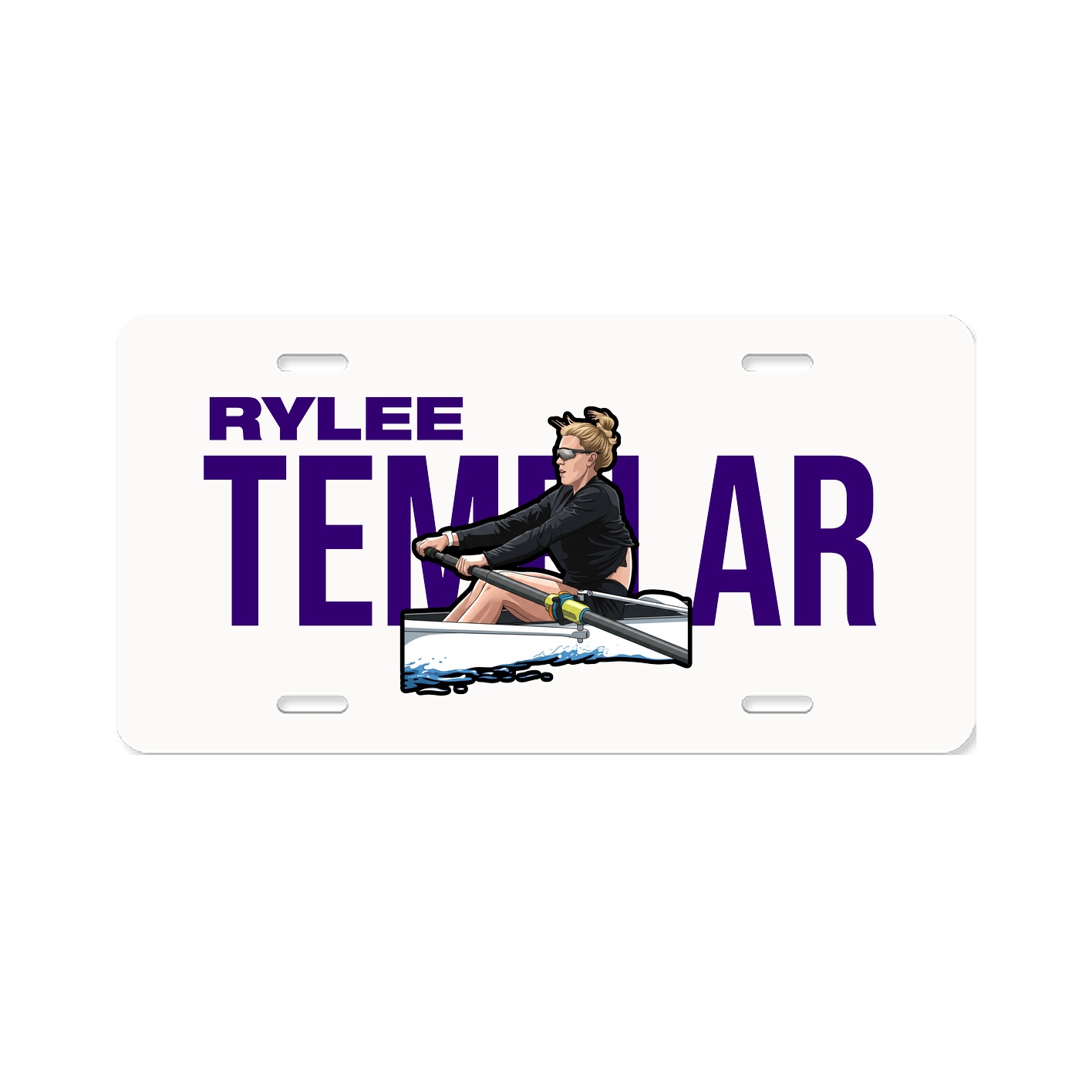 License Plate — Player Name in Classic
