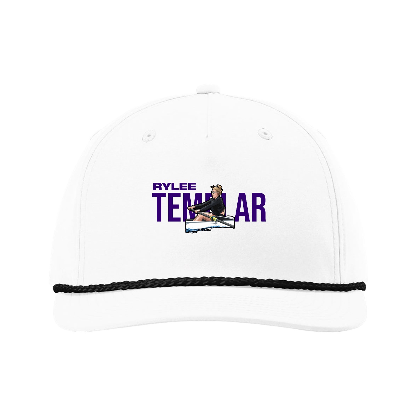 Five-Panel Classic Rope Cap — Player Name in White