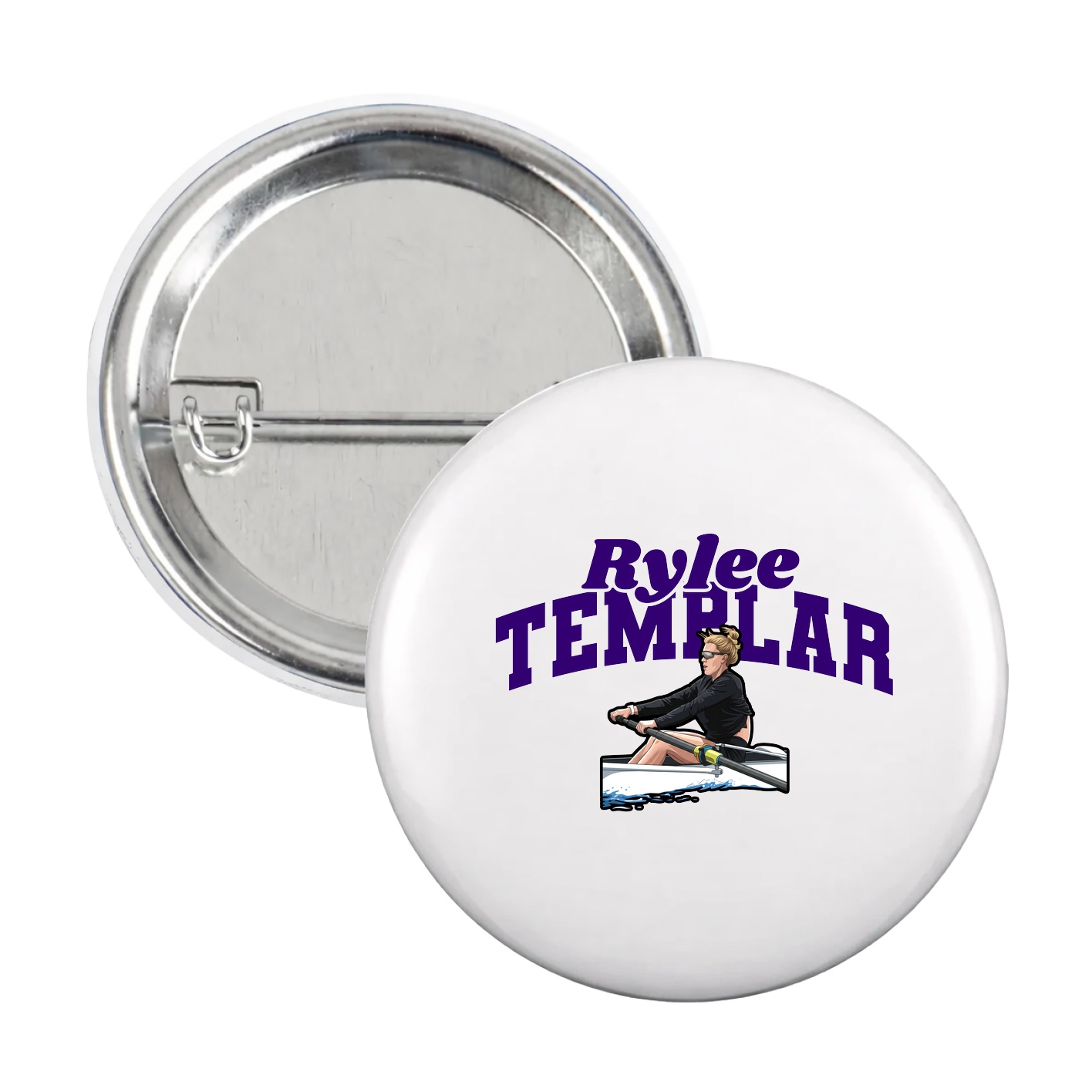 Game Day Button — Signature Arch in White
