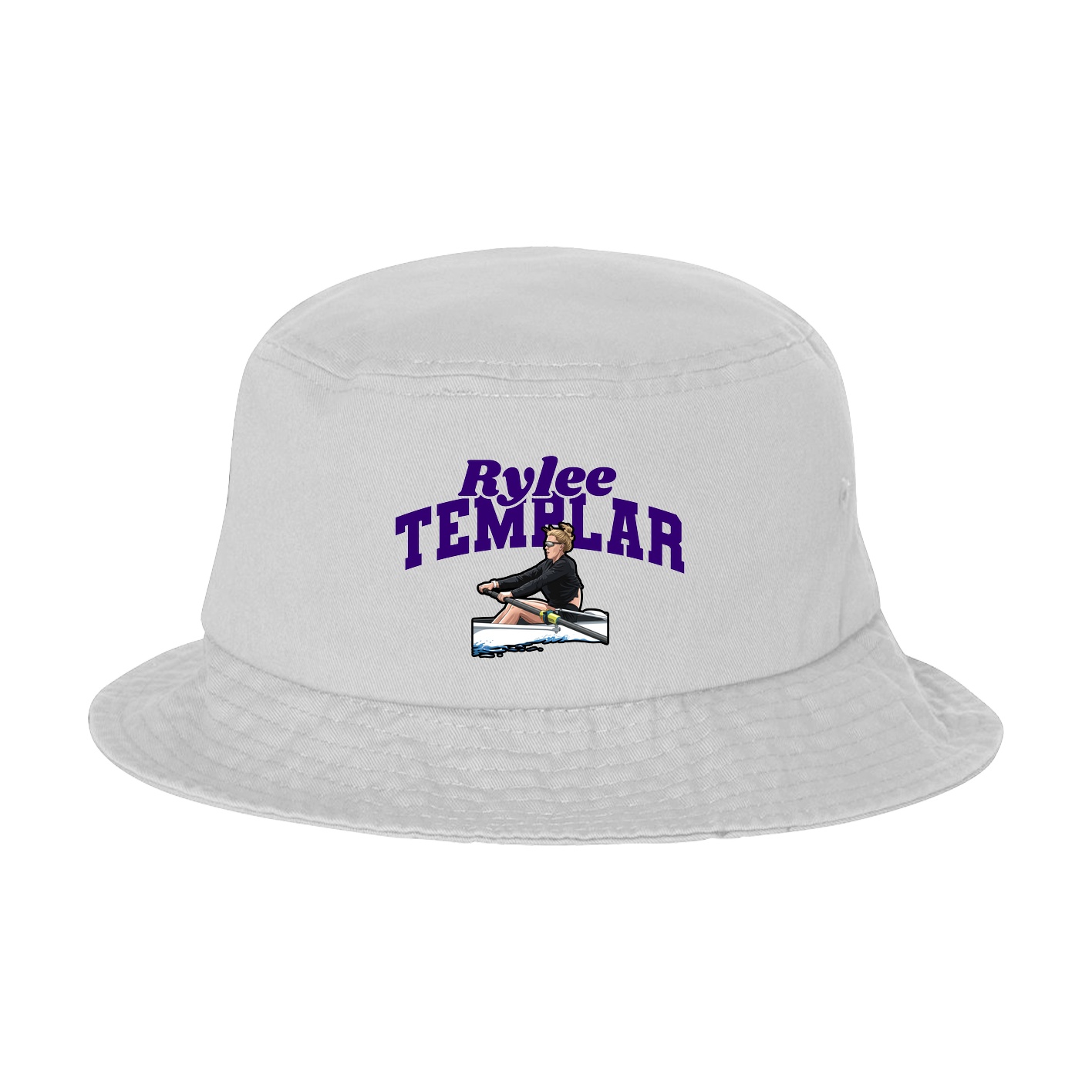 Bucket Cap — Signature Arch in White