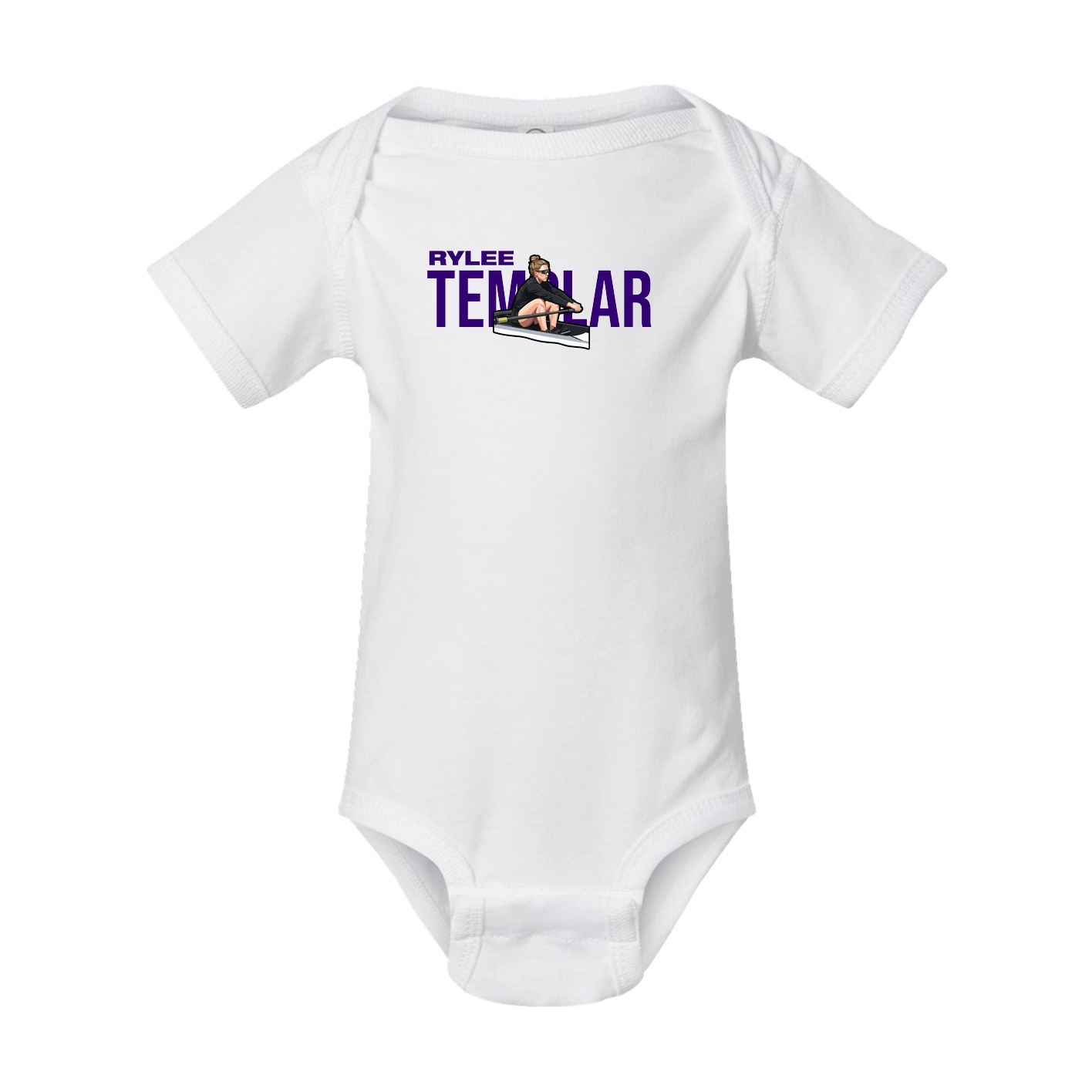 Baby Onesie — Player Name in White