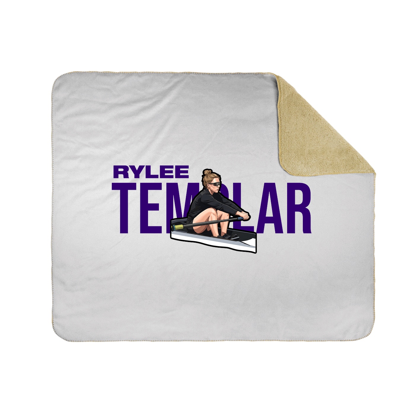 Throw Blanket — Player Name in White