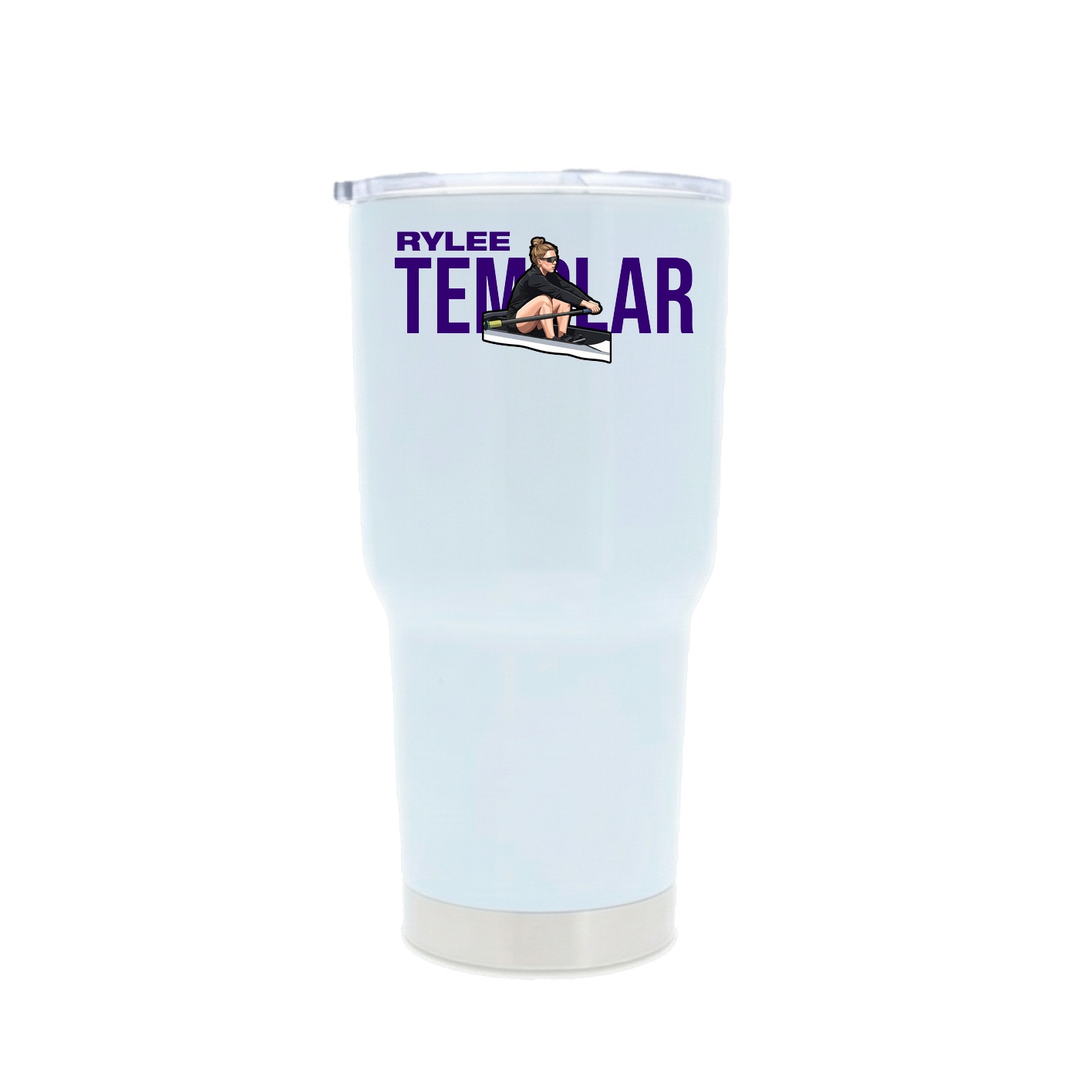 30oz Stainless Steel Tumbler — Player Name in White