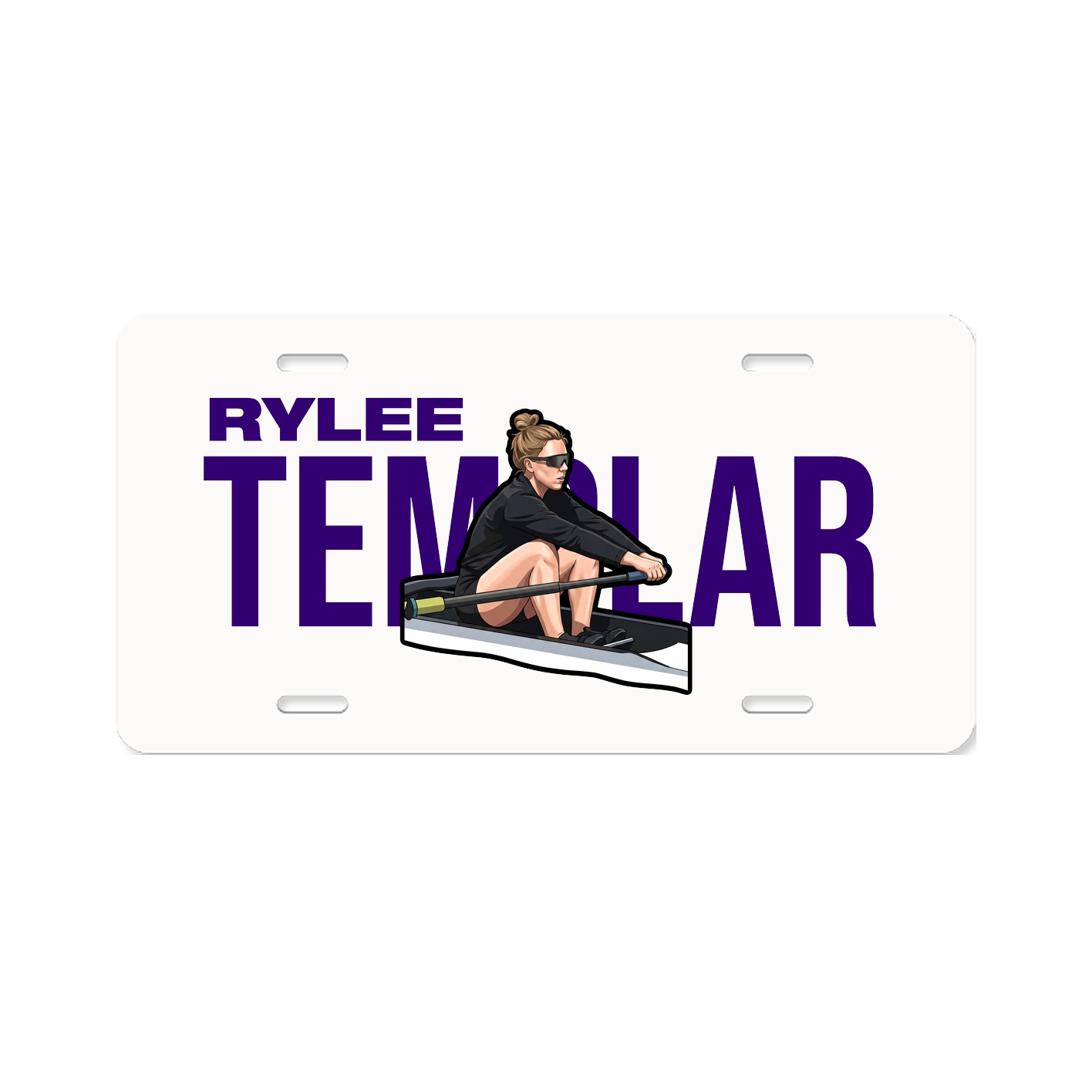 License Plate — Player Name in Classic