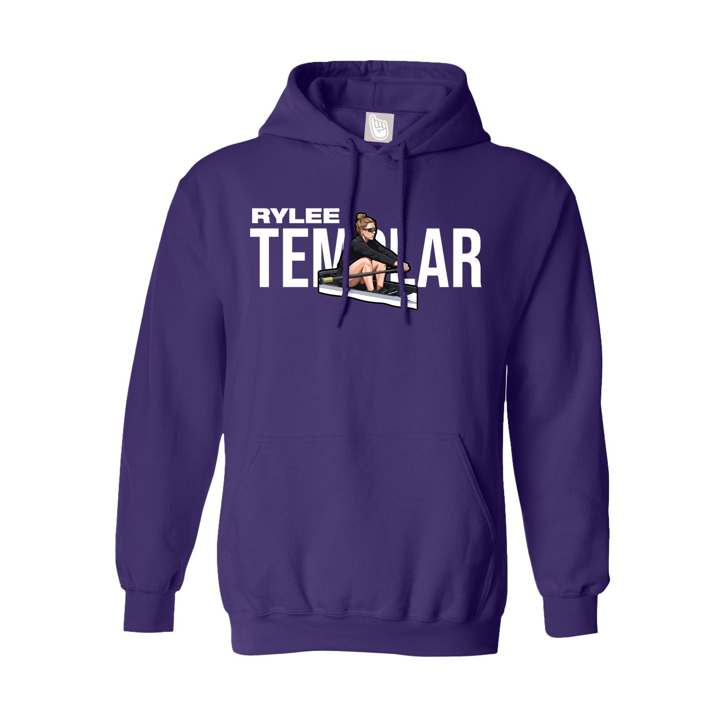 Hoodie — Player Name in Purple