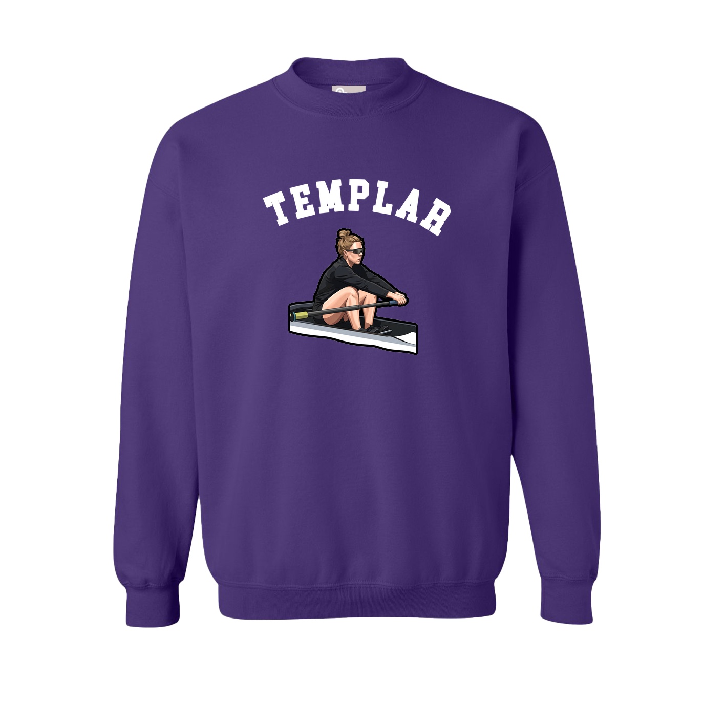 Fleece Crew — Shirsey Arch in Purple