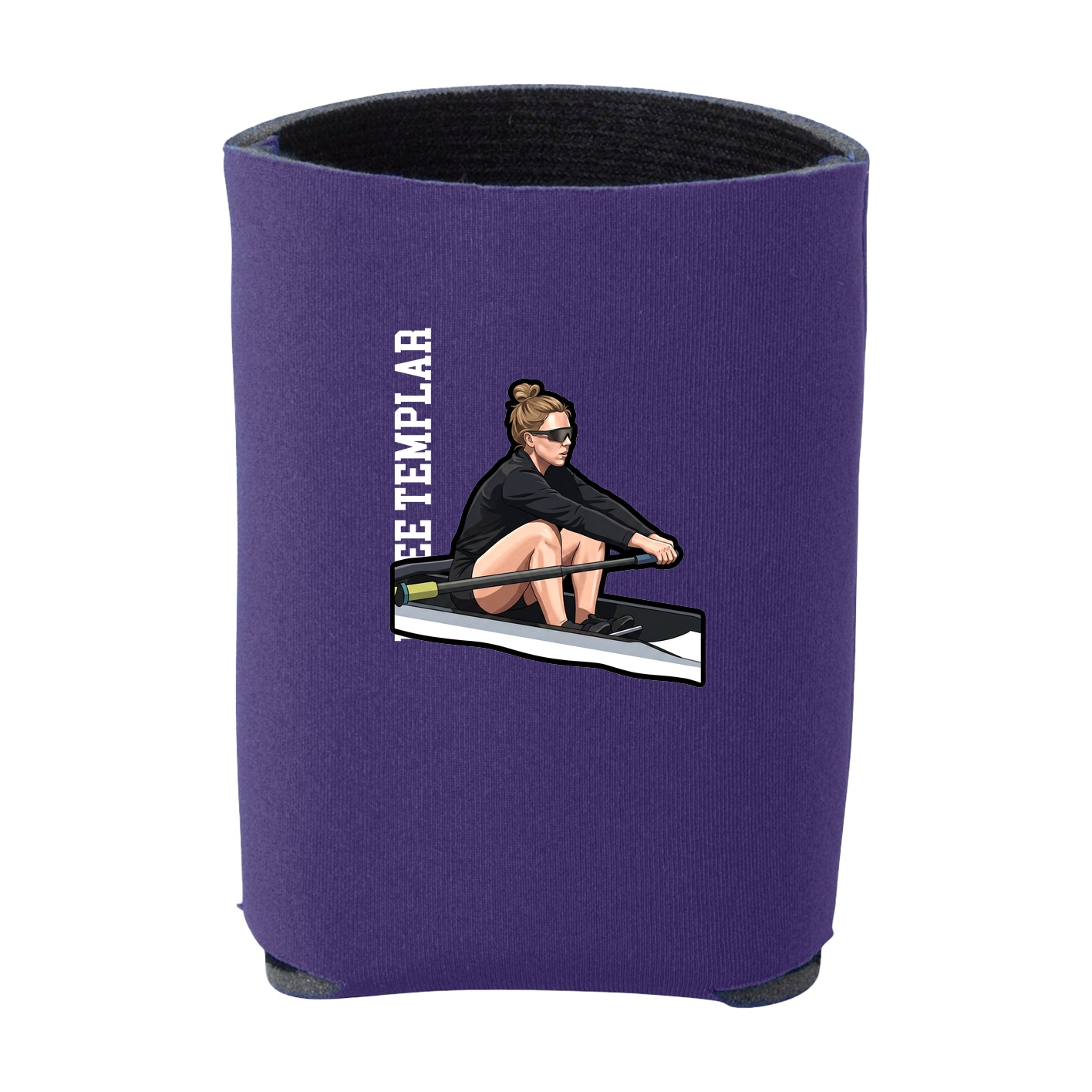 Can Holder — Name Vertical in Purple
