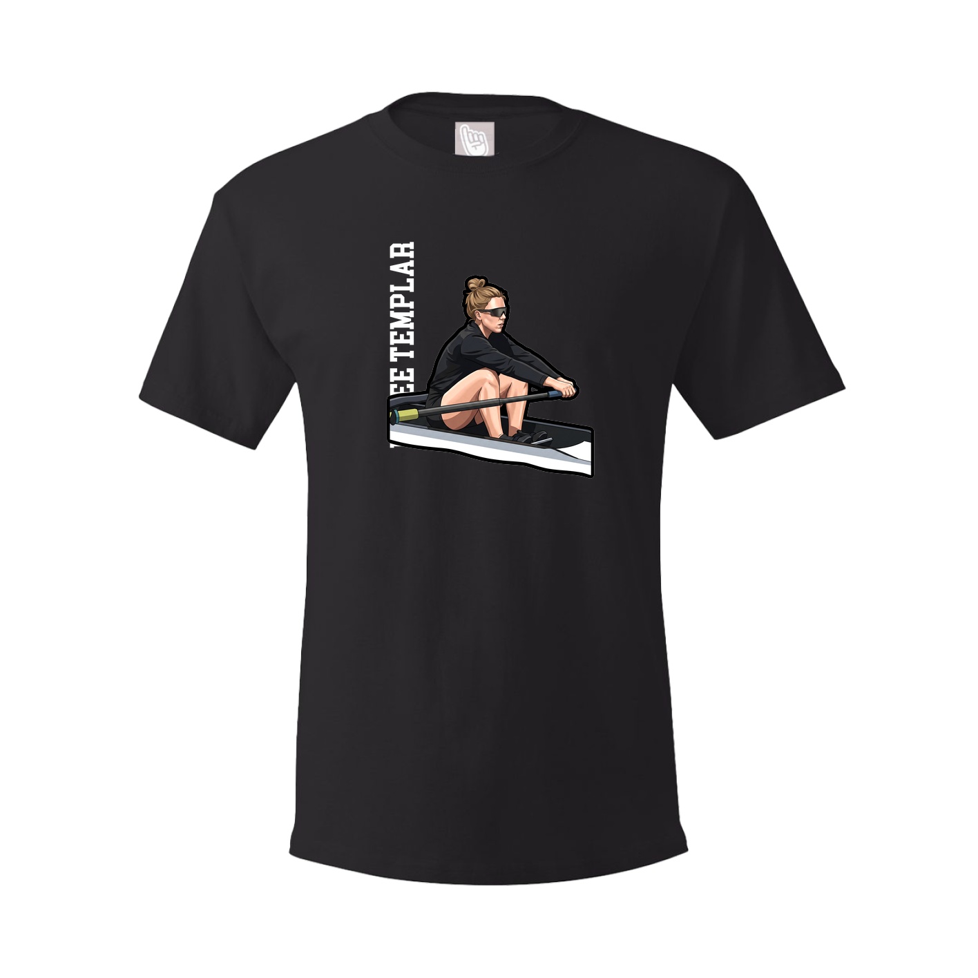 Tee — Name Vertical in Black
