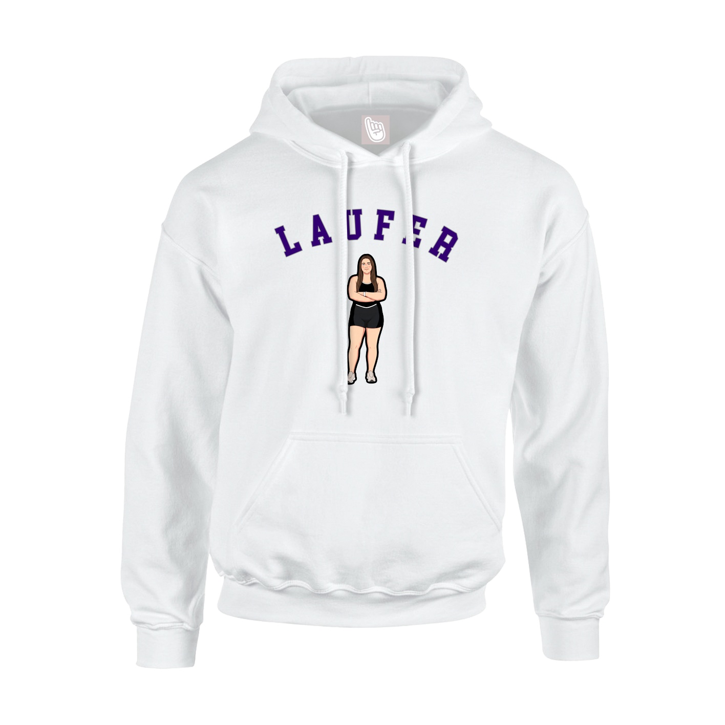 Hoodie — Shirsey Arch in White