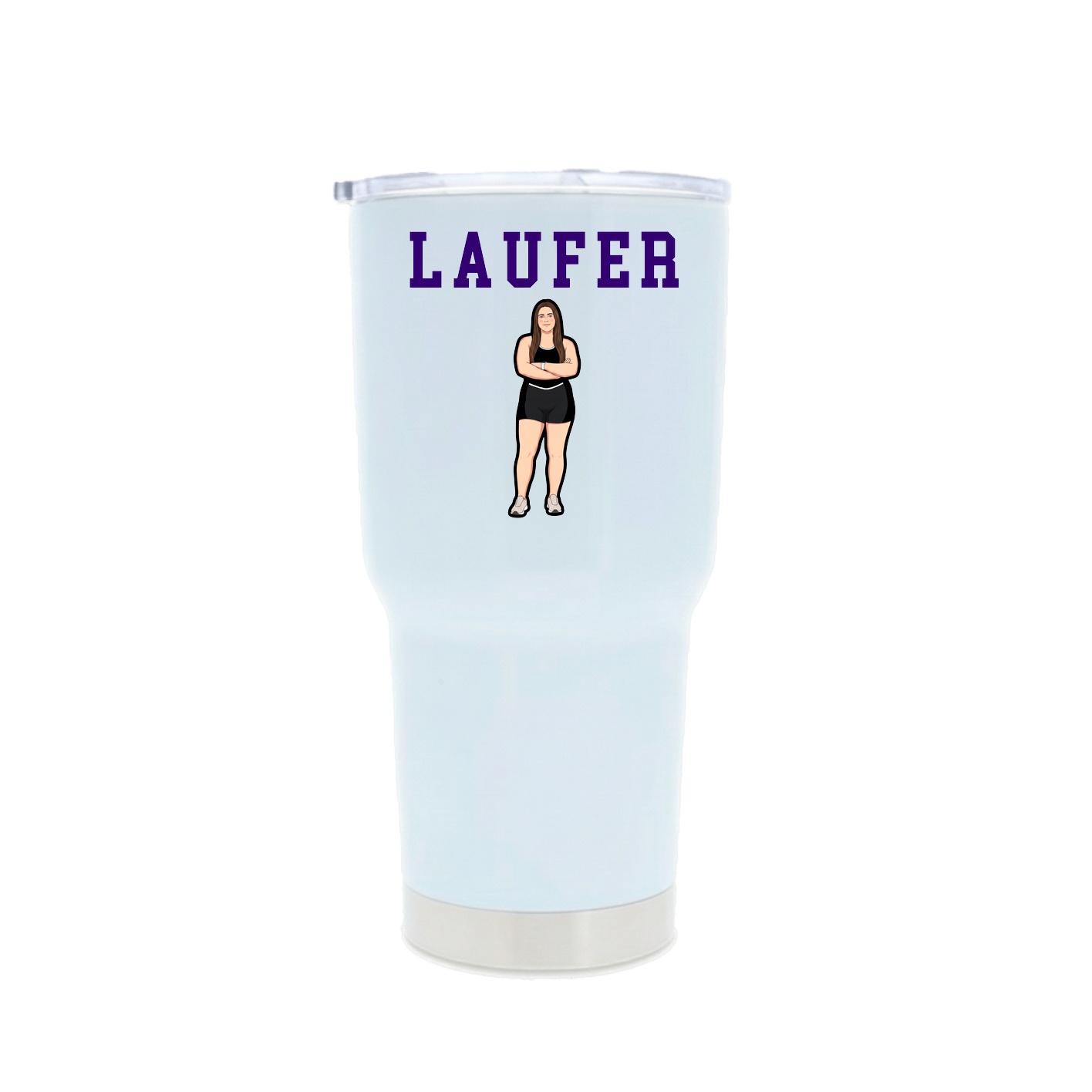 30oz Stainless Steel Tumbler — Shirsey in White