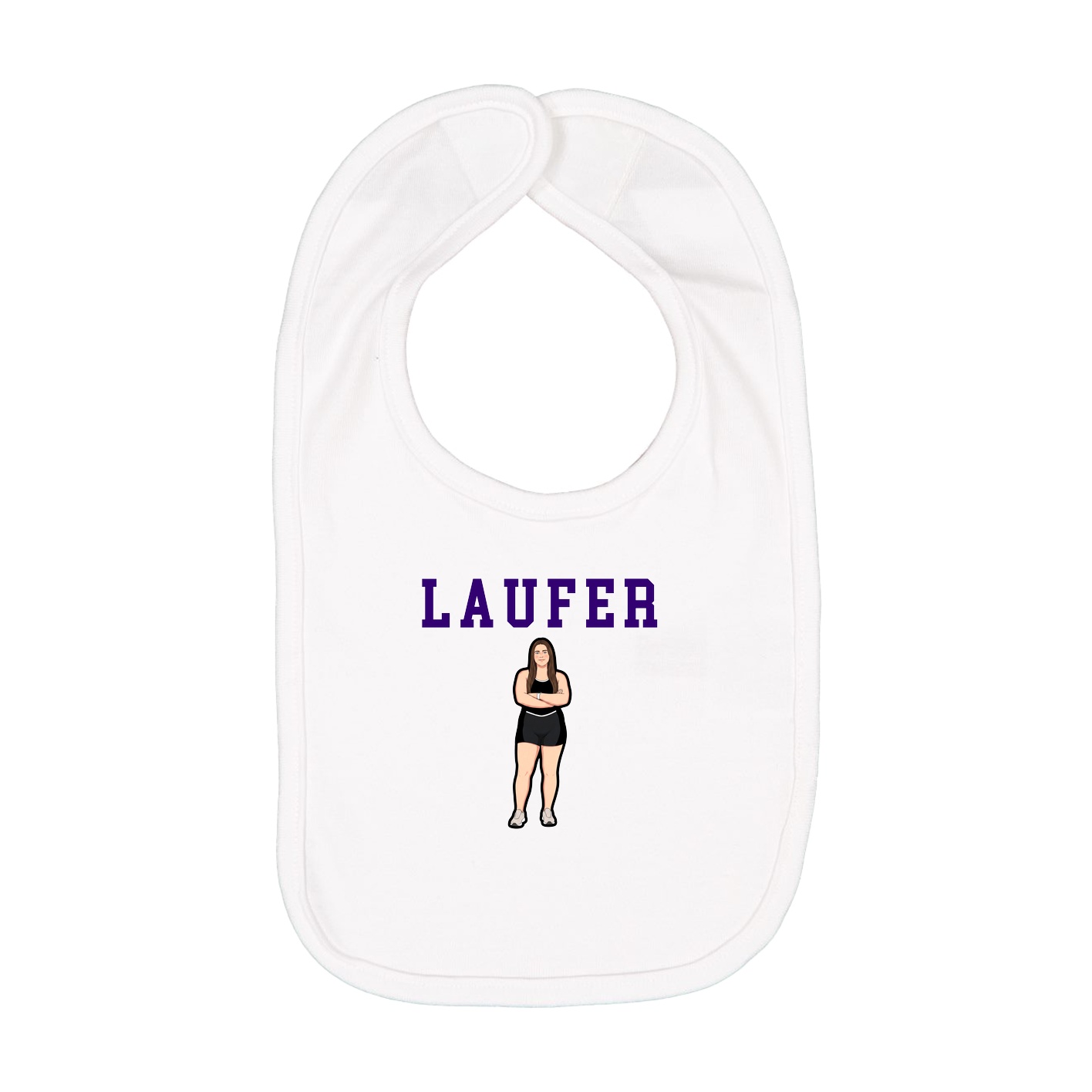 Infant Bib — Shirsey in White