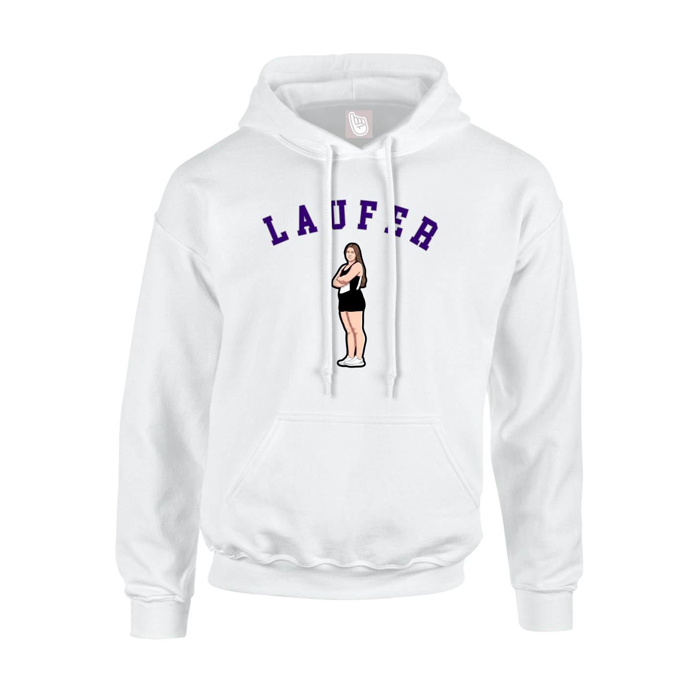 Youth Hoodie — Shirsey Arch in White