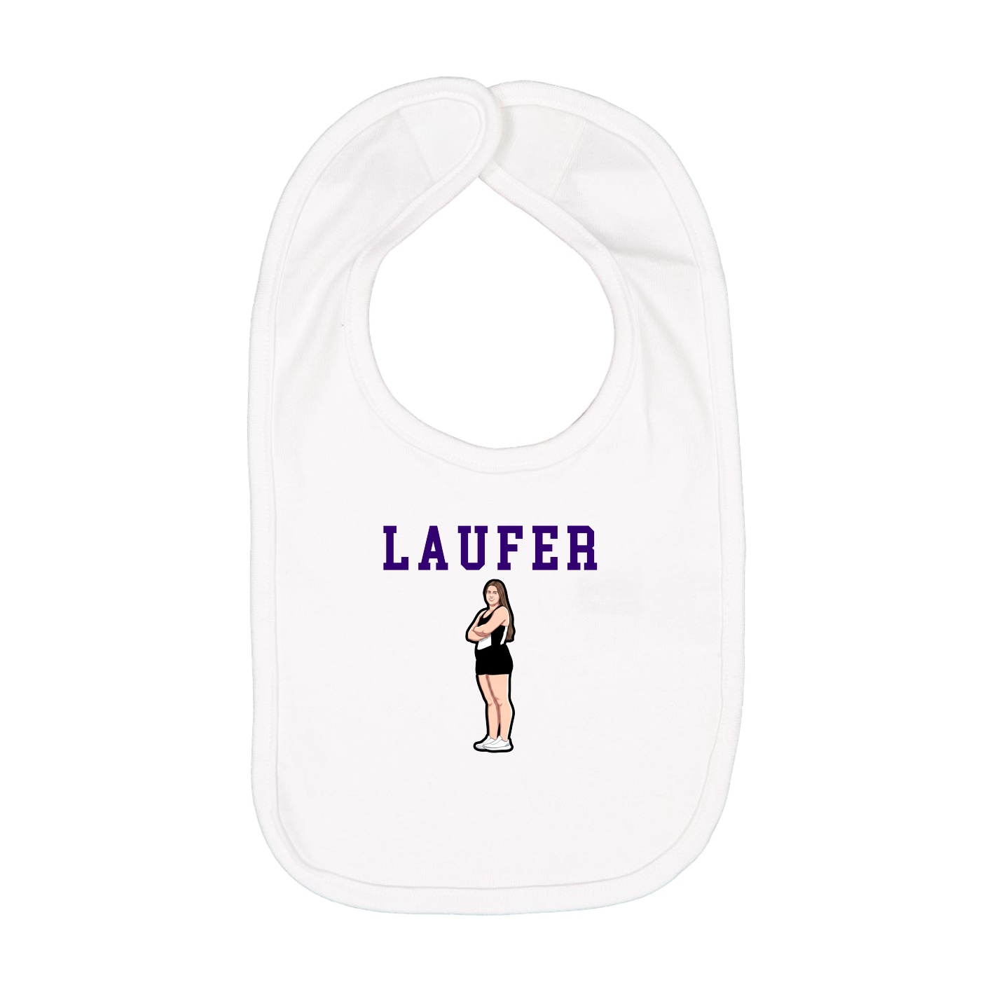 Infant Bib — Shirsey in White