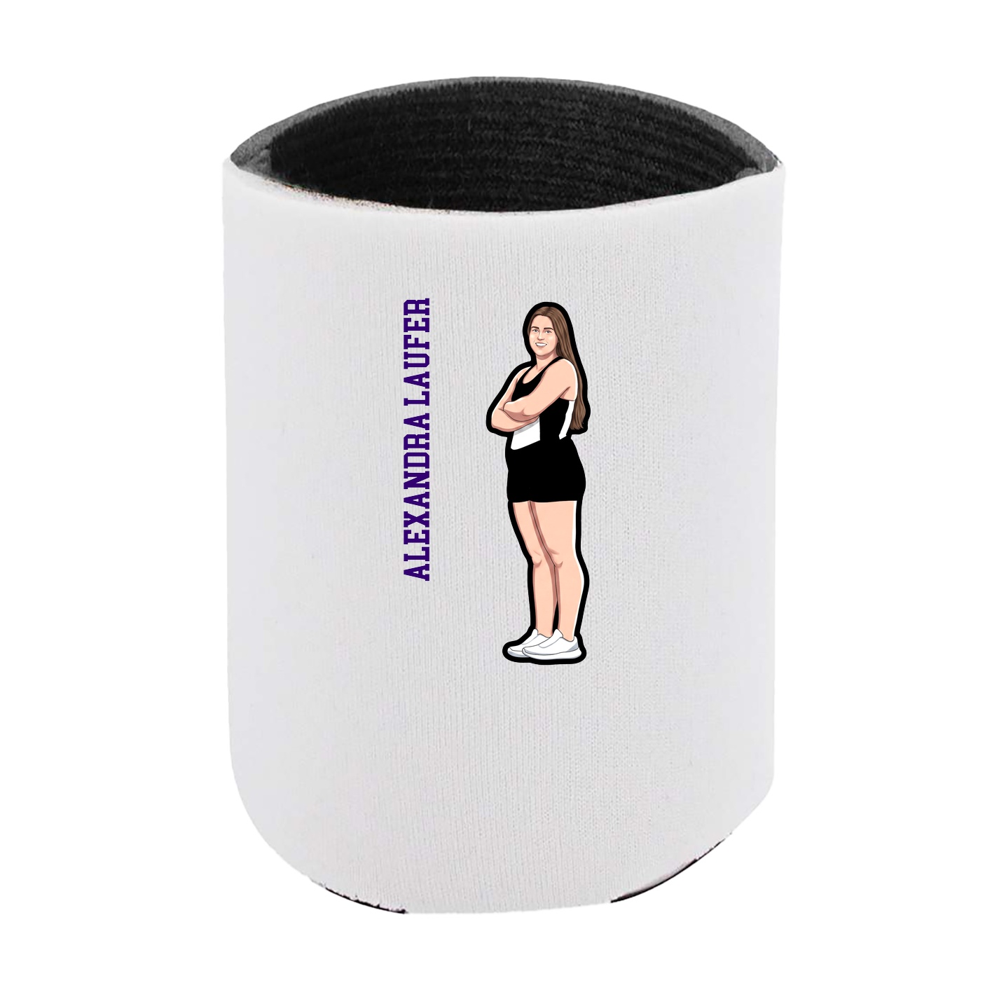 Can Holder — Name Vertical in White