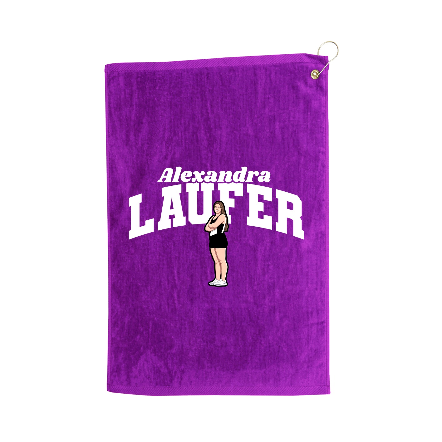 Golf Towel — Signature Arch in Purple