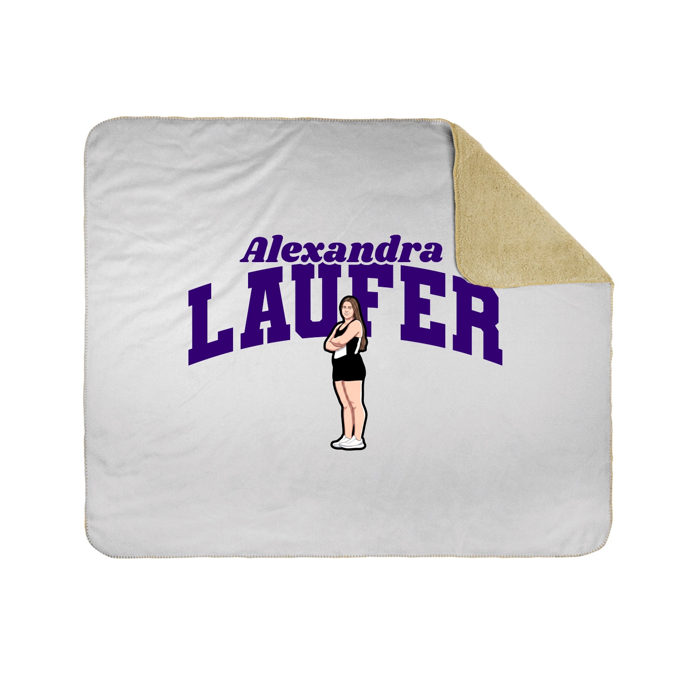 Throw Blanket — Signature Arch in White