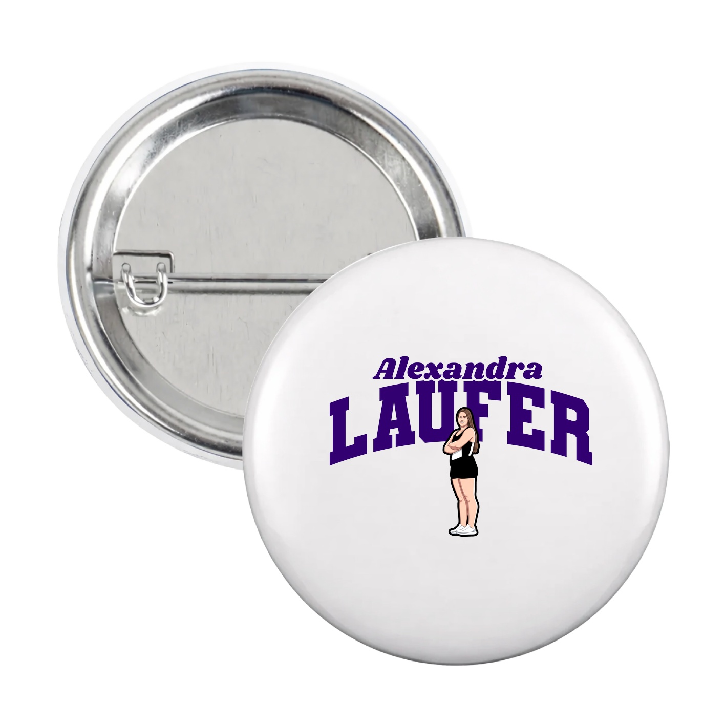 Game Day Button — Signature Arch in White