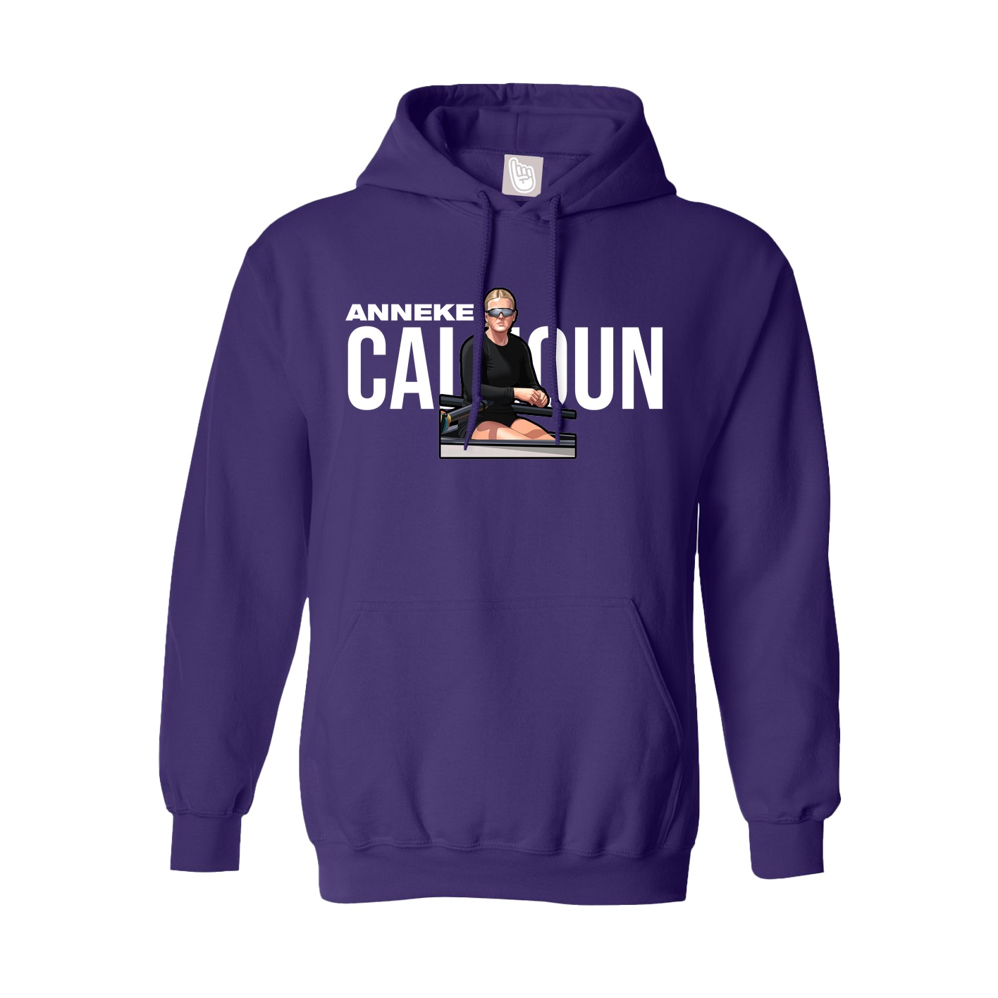 Youth Hoodie — Player Name in Purple