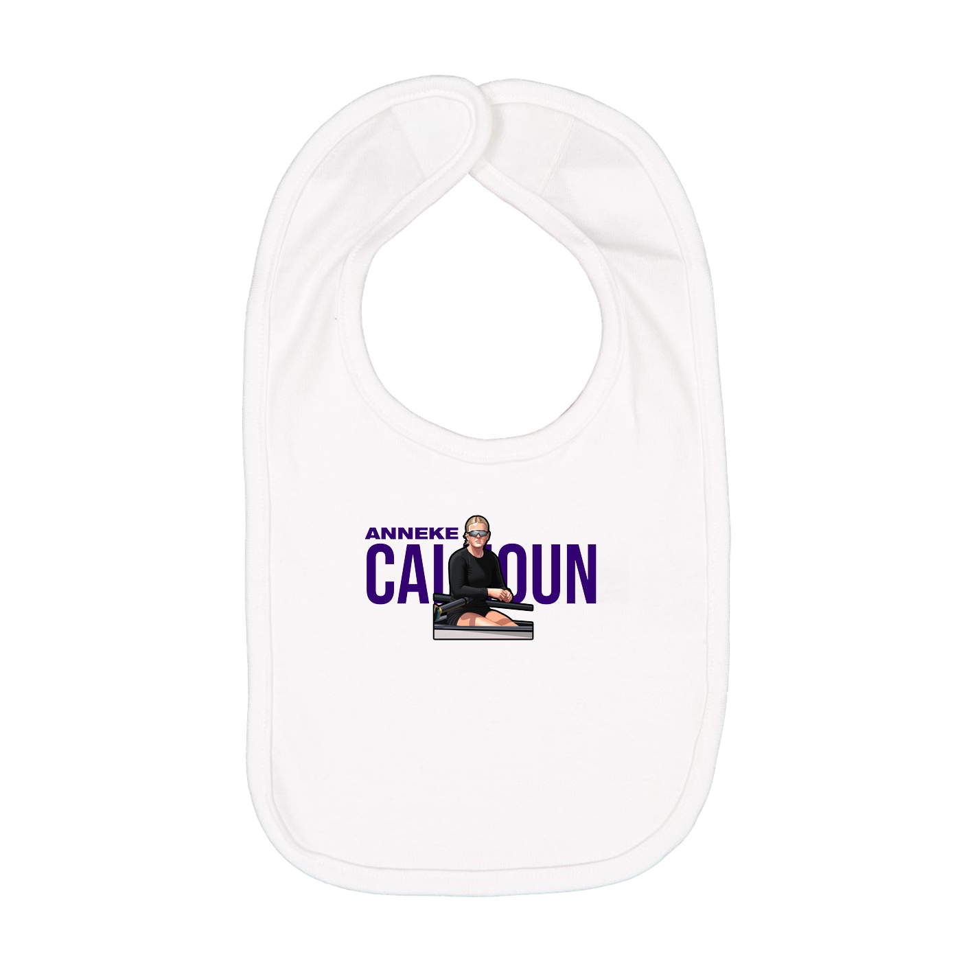 Infant Bib — Player Name in White