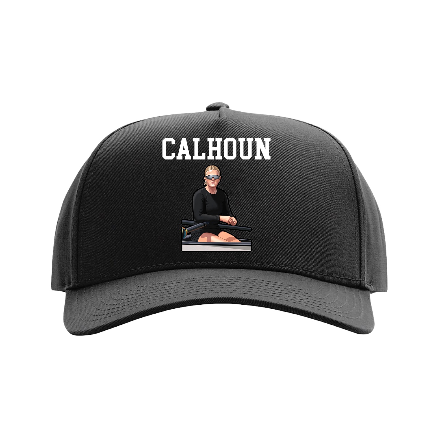 Full Fabric Five-Panel Champ Cap — Shirsey in Black