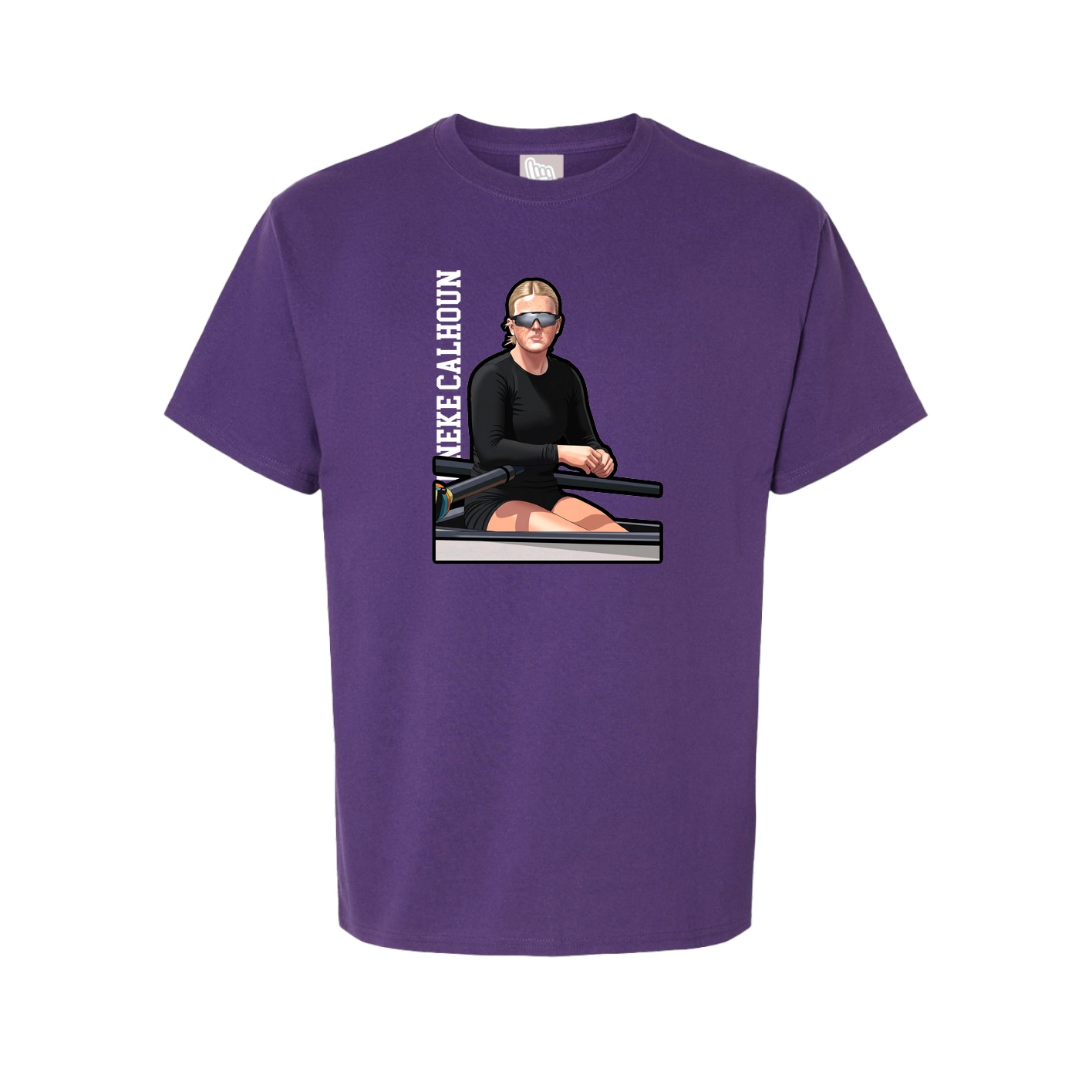 Tee — Name Vertical in Purple