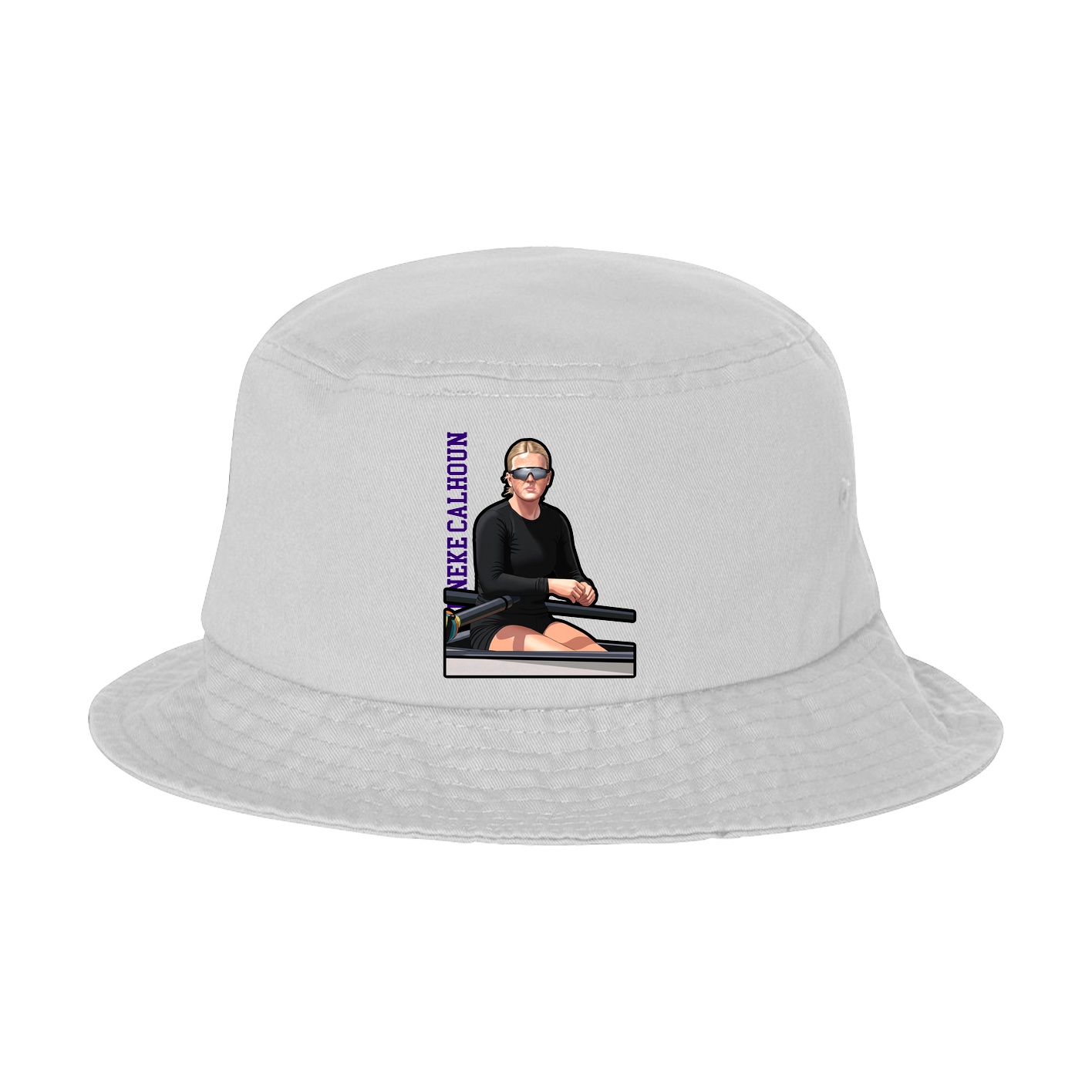 Bucket Cap — Name Vertical in White