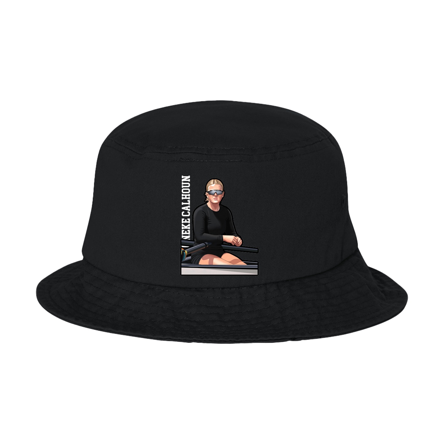 Bucket Cap — Name Vertical in Black
