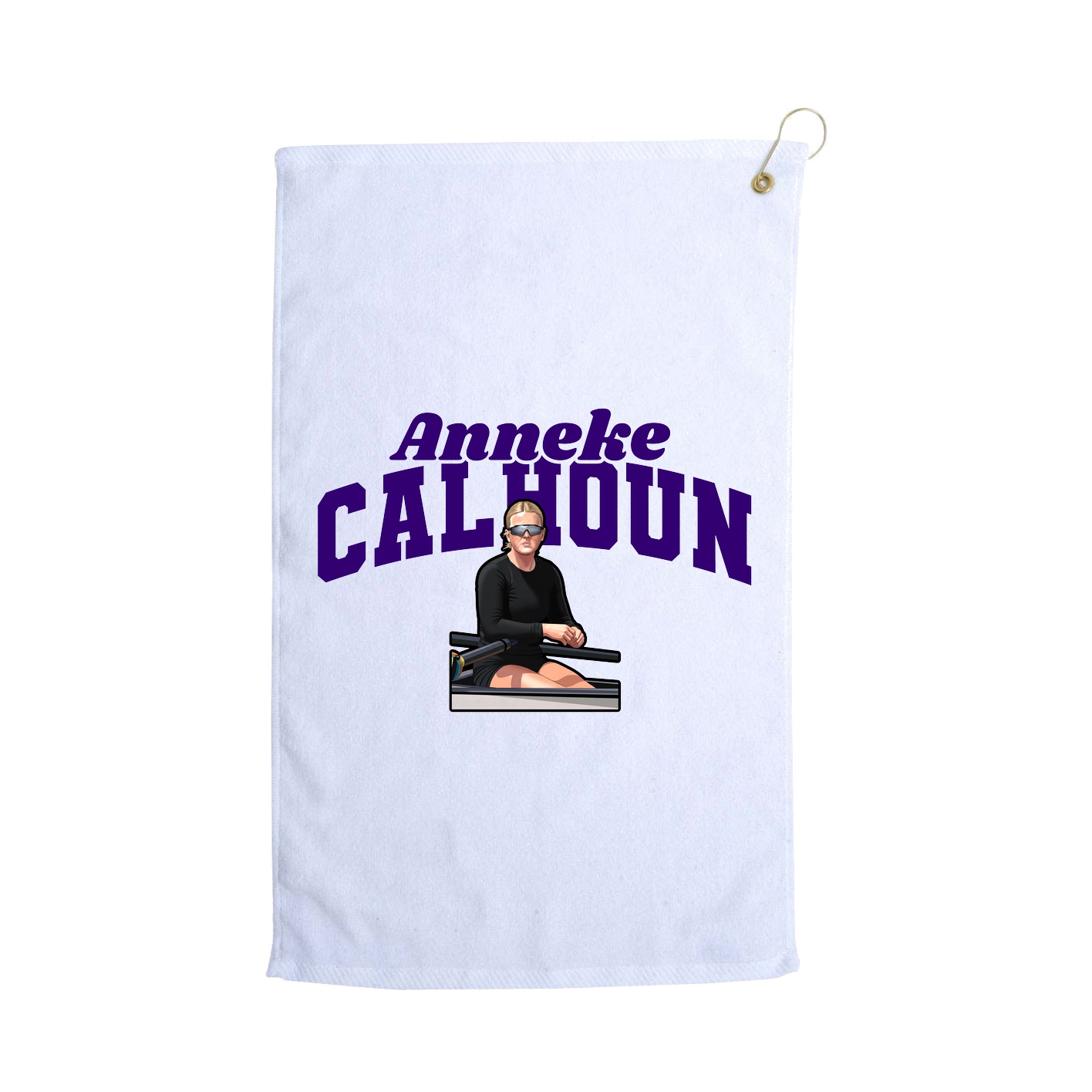 Golf Towel — Signature Arch in White