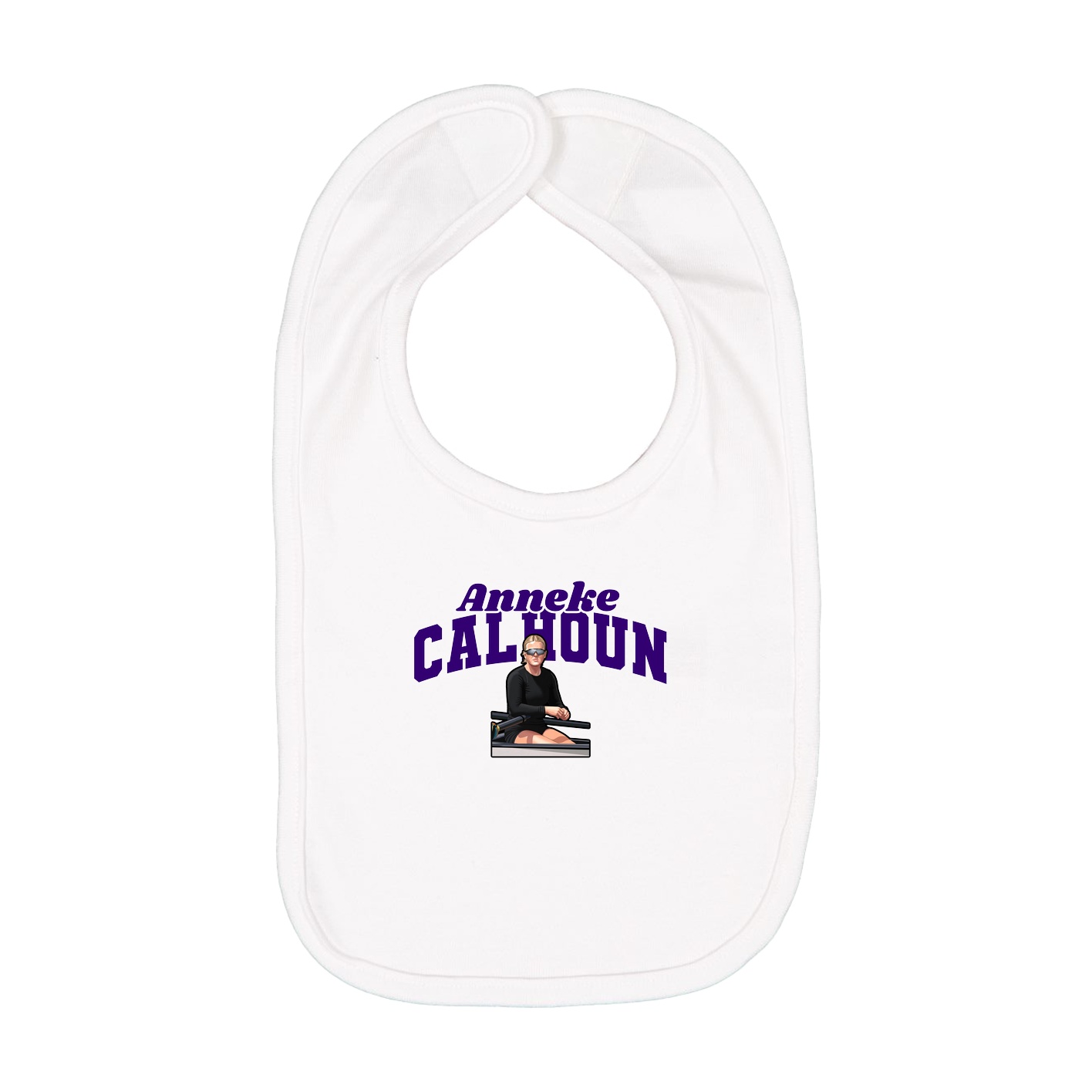 Infant Bib — Signature Arch in White