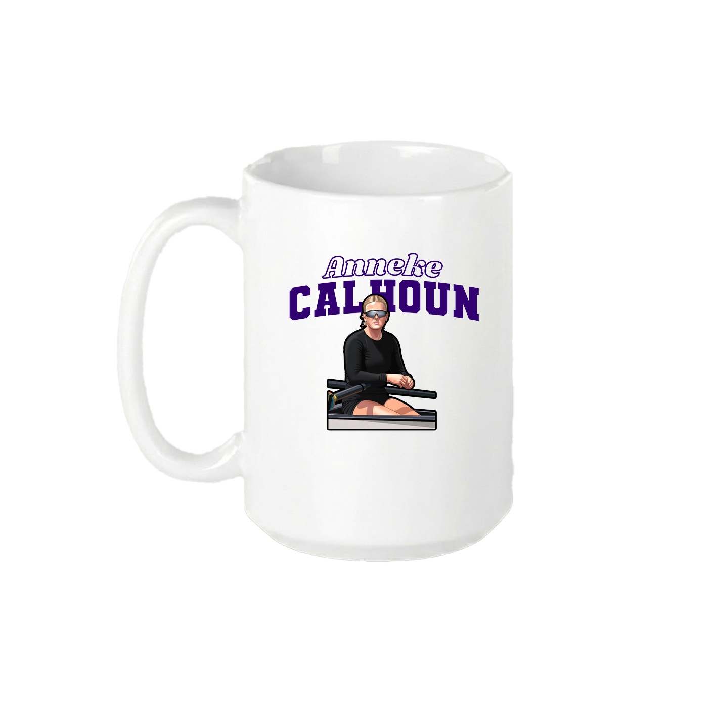 15oz Coffee Mug — Name Arch in White