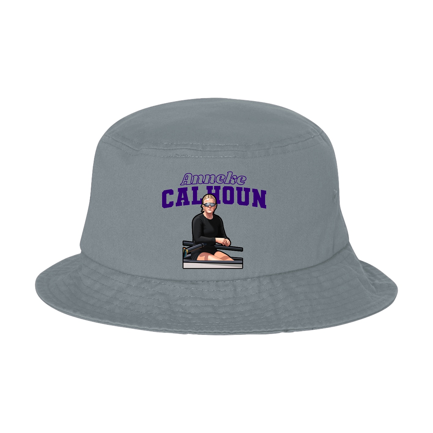 Bucket Cap — Name Arch in Grey