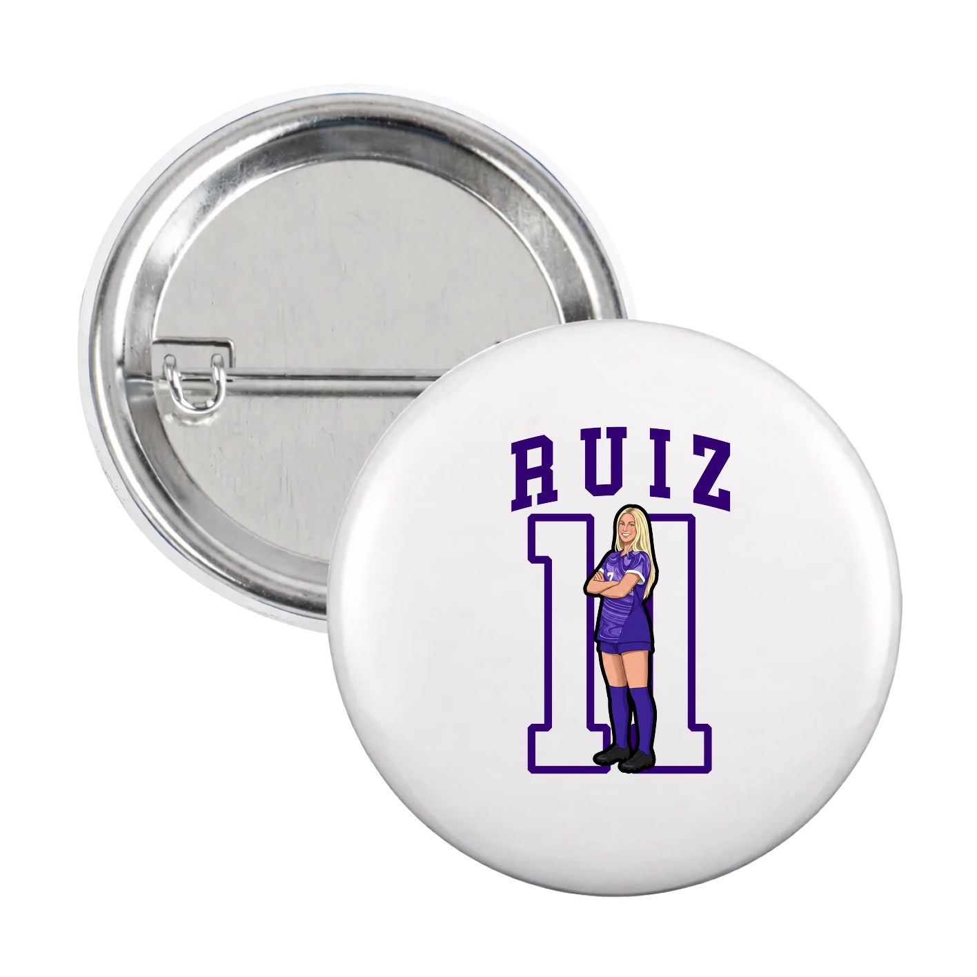 Game Day Button — Shirsey in White