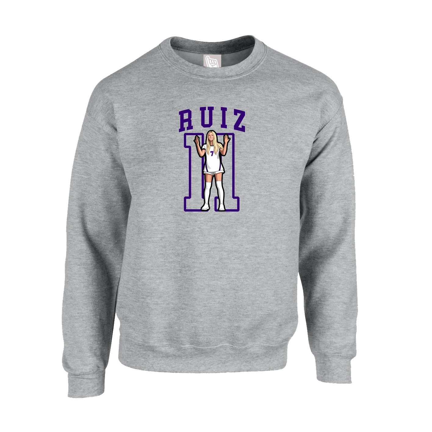 Fleece Crew — Shirsey in Grey