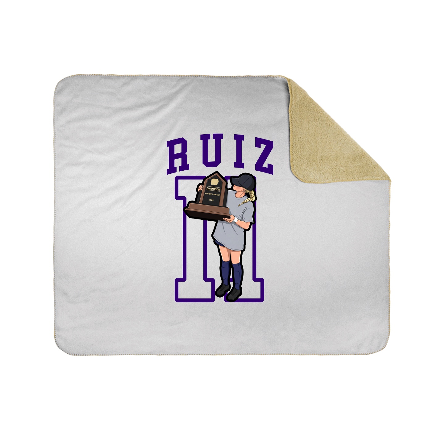 Throw Blanket — Shirsey in White