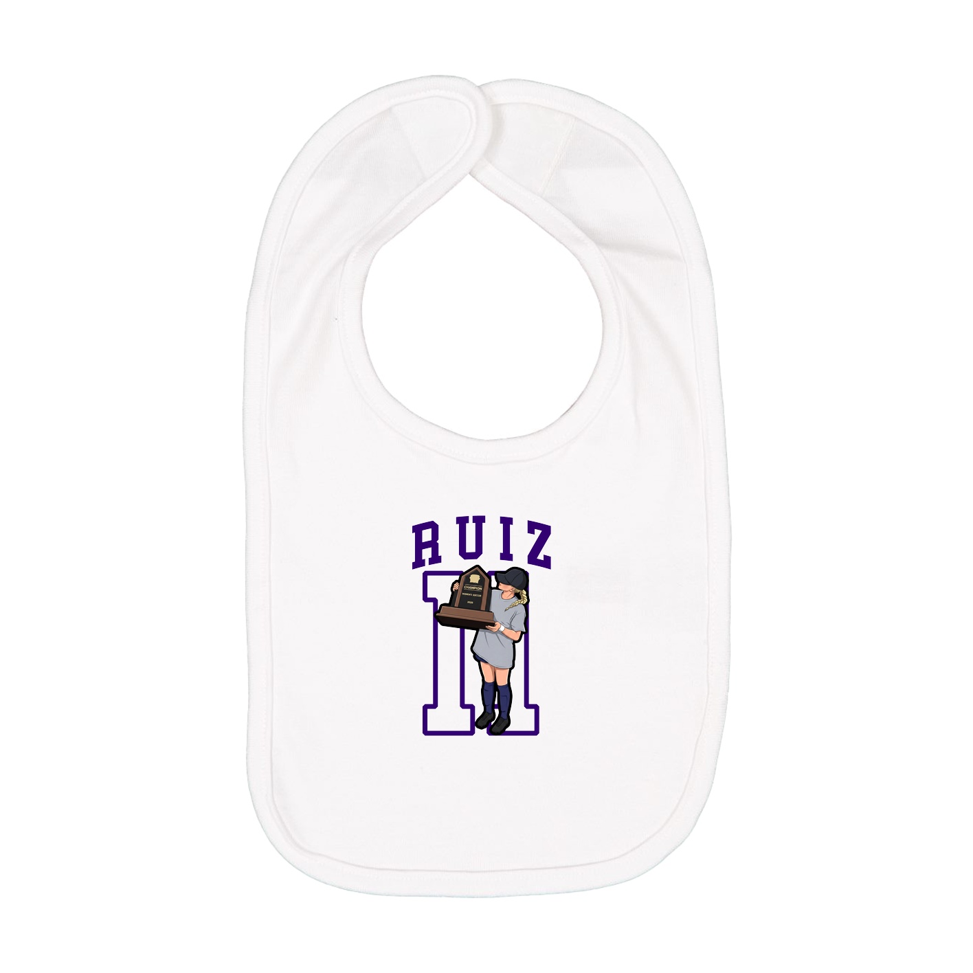 Infant Bib — Shirsey in White