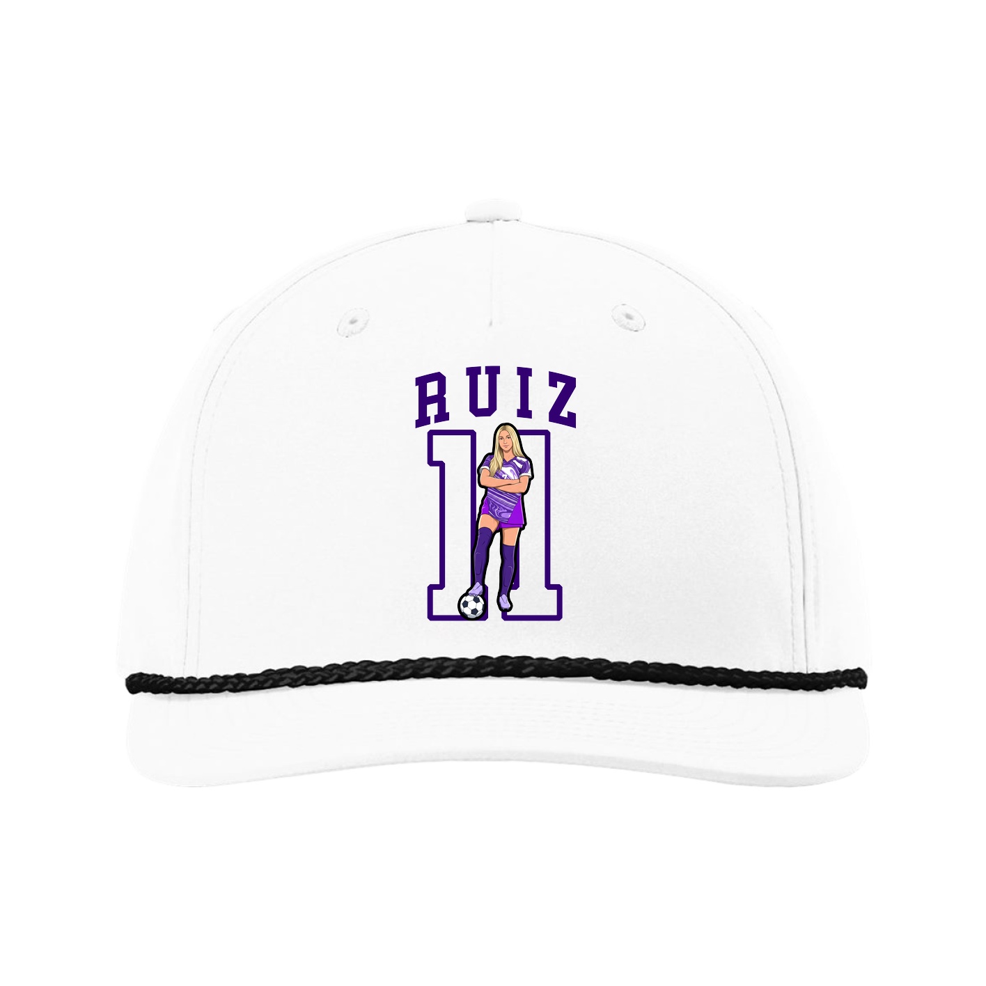 Five-Panel Classic Rope Cap — Shirsey in White