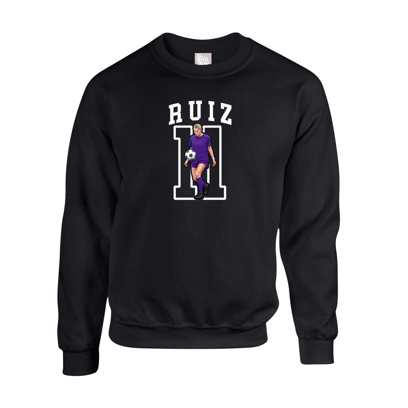 Fleece Crew — Shirsey in Black
