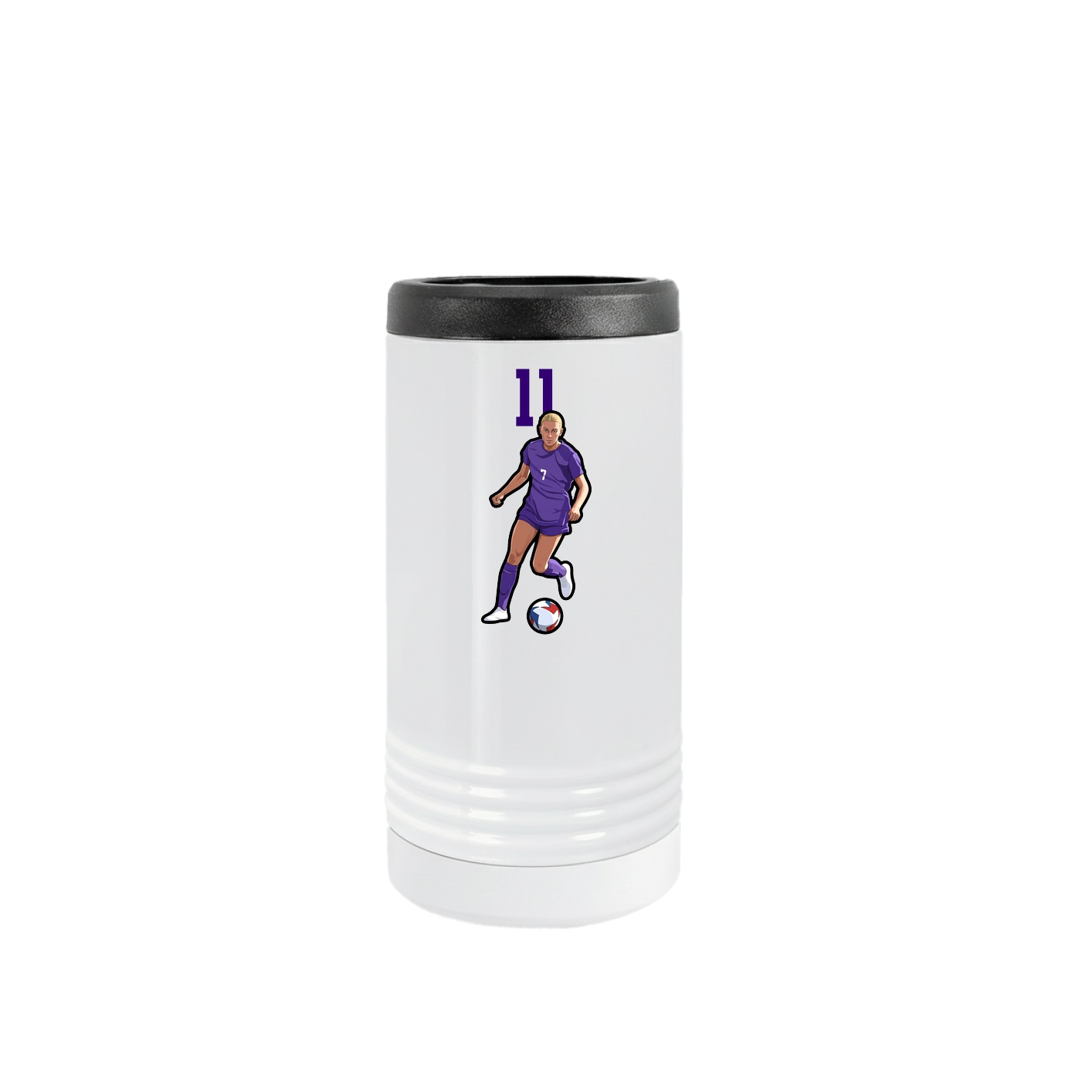 Slim Beverage Holder — Number Top in White