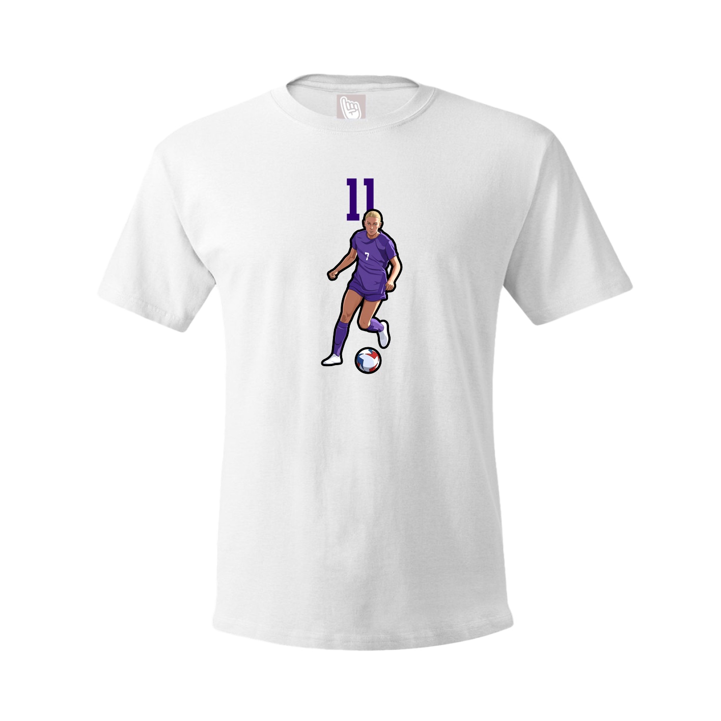 Tee — Number Top in White