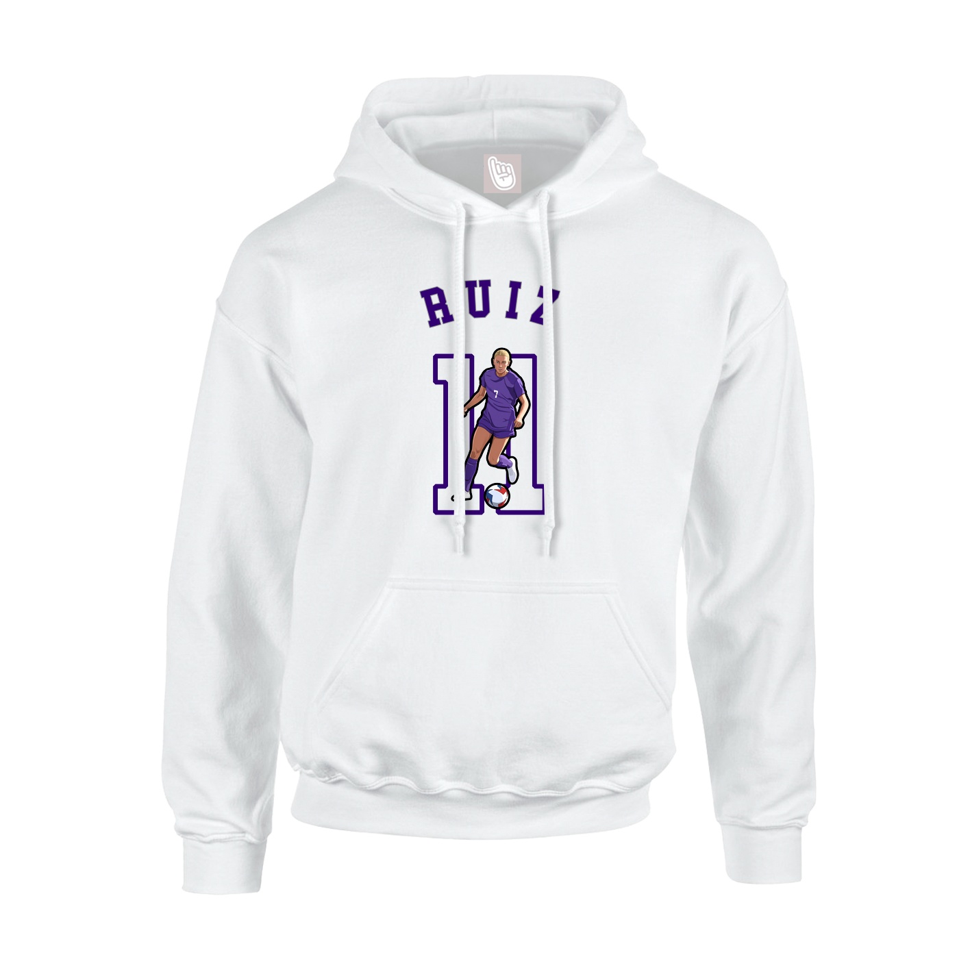 Youth Hoodie — Shirsey Arch in White