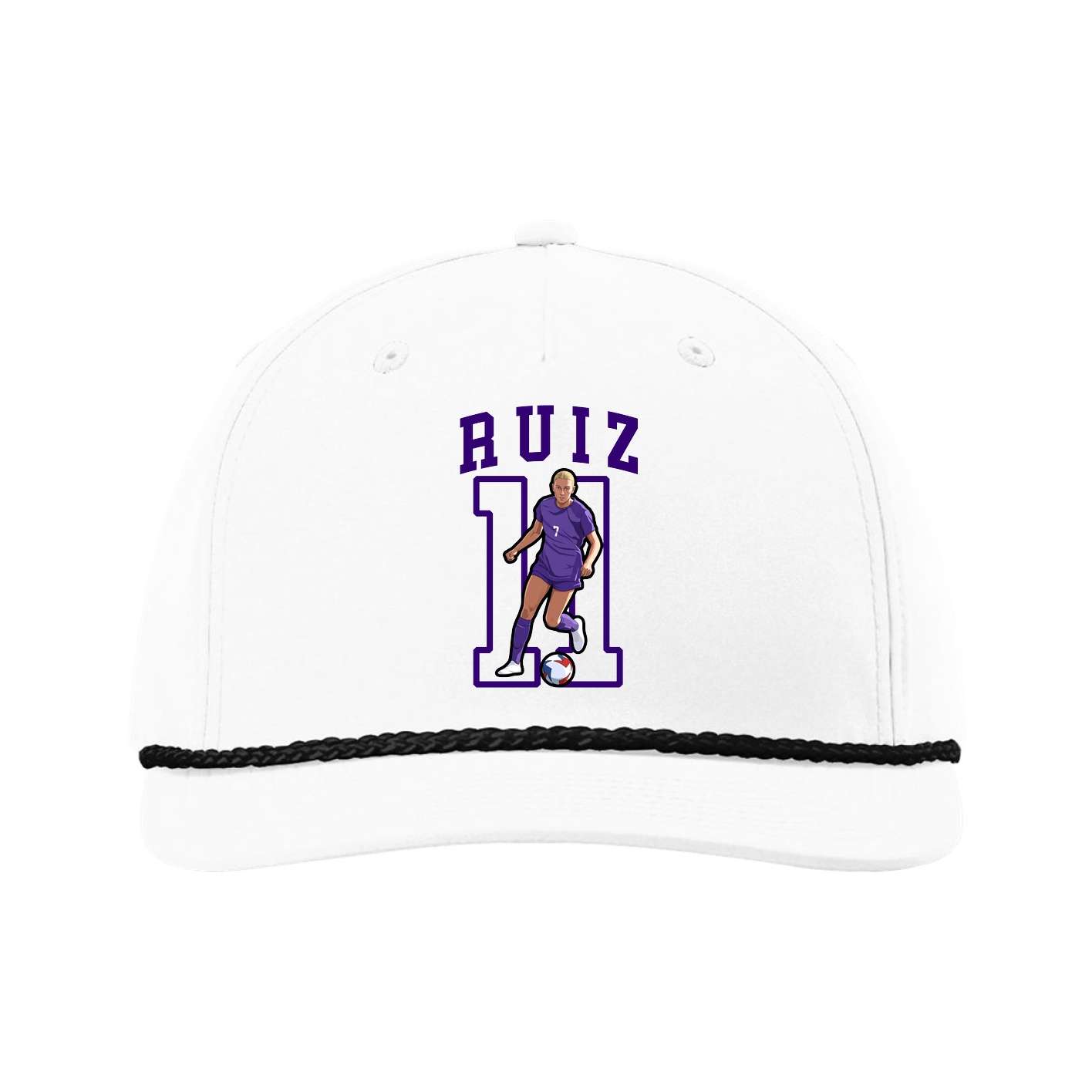 Five-Panel Classic Rope Cap — Shirsey in White
