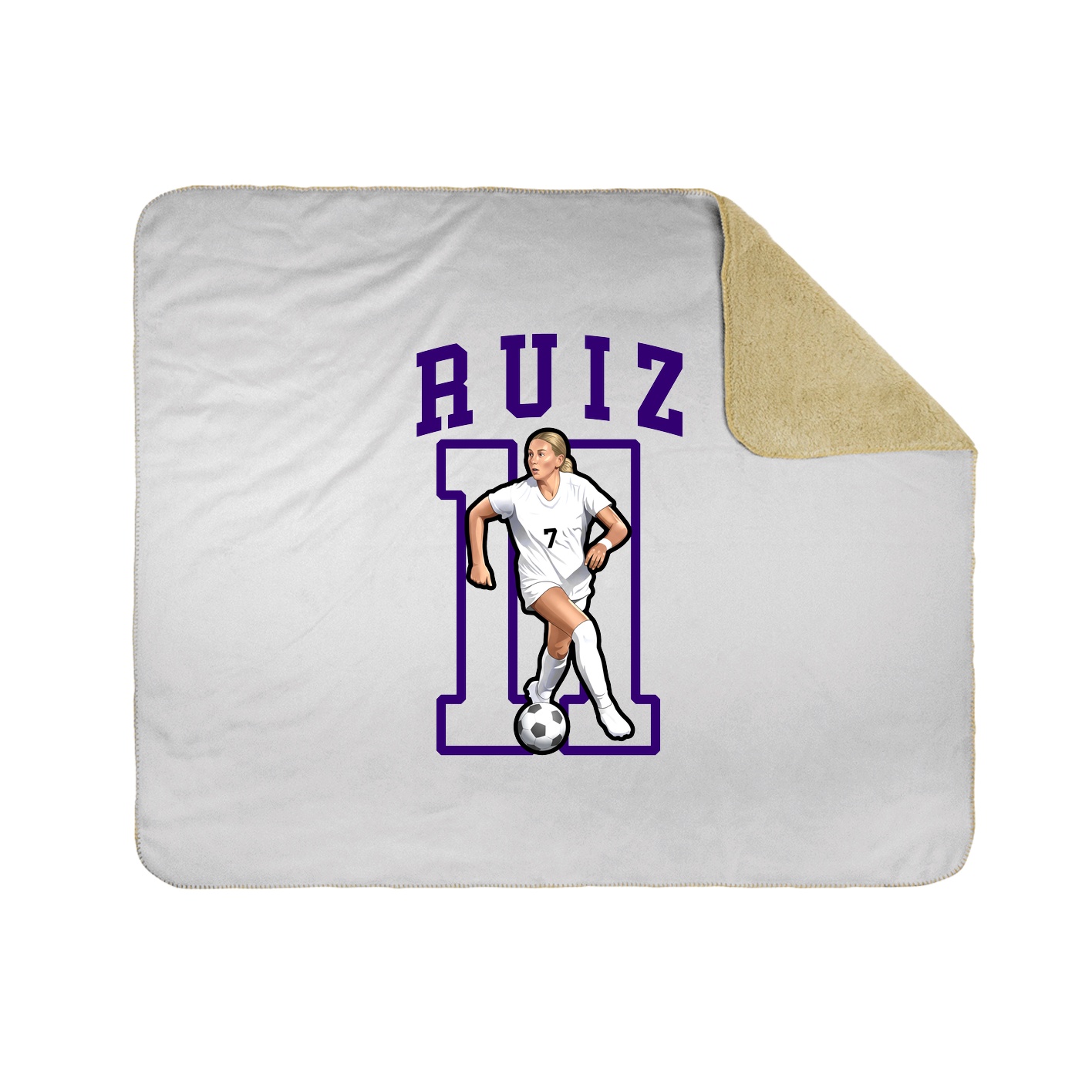 Throw Blanket — Shirsey in White