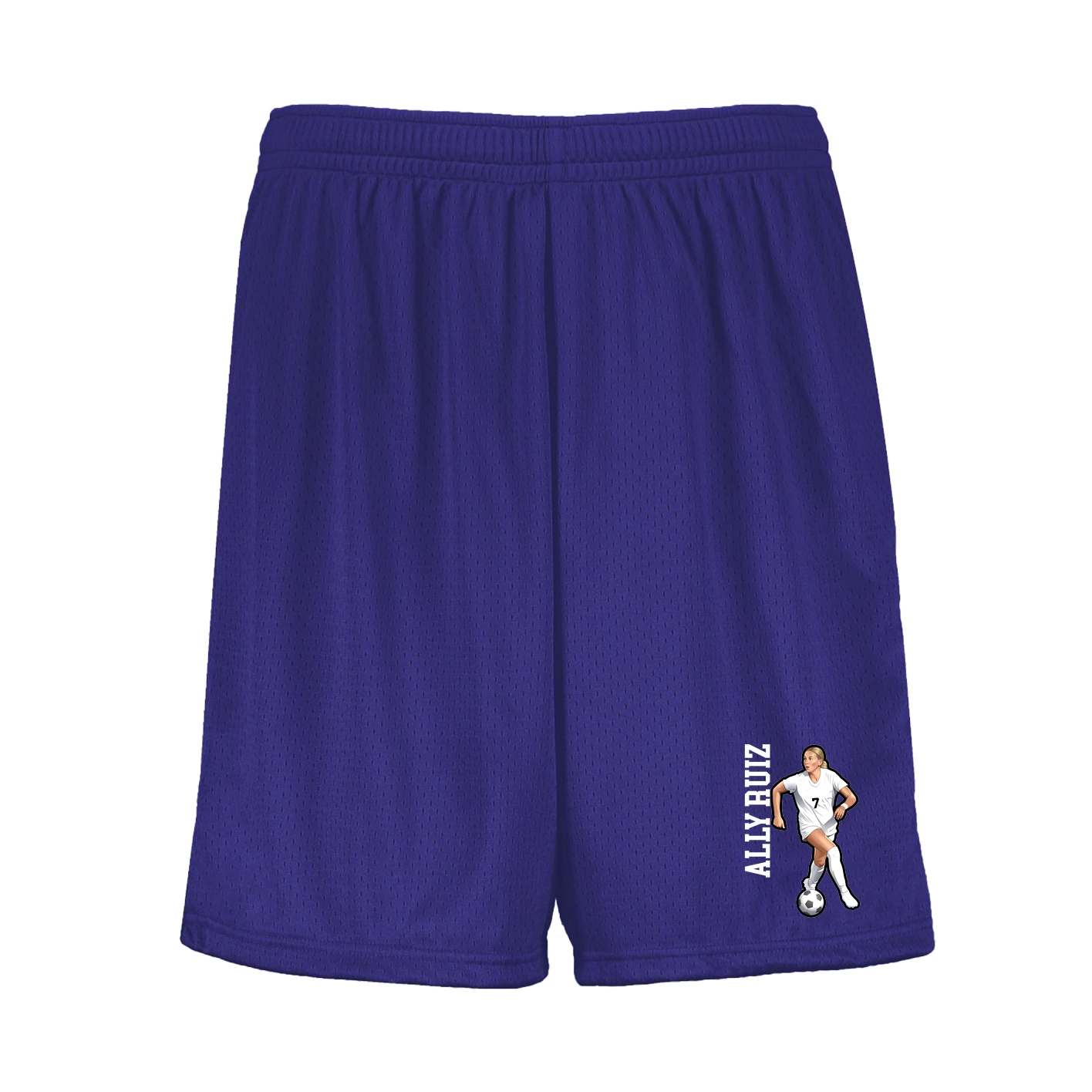 Shorts — Name Vertical in Purple