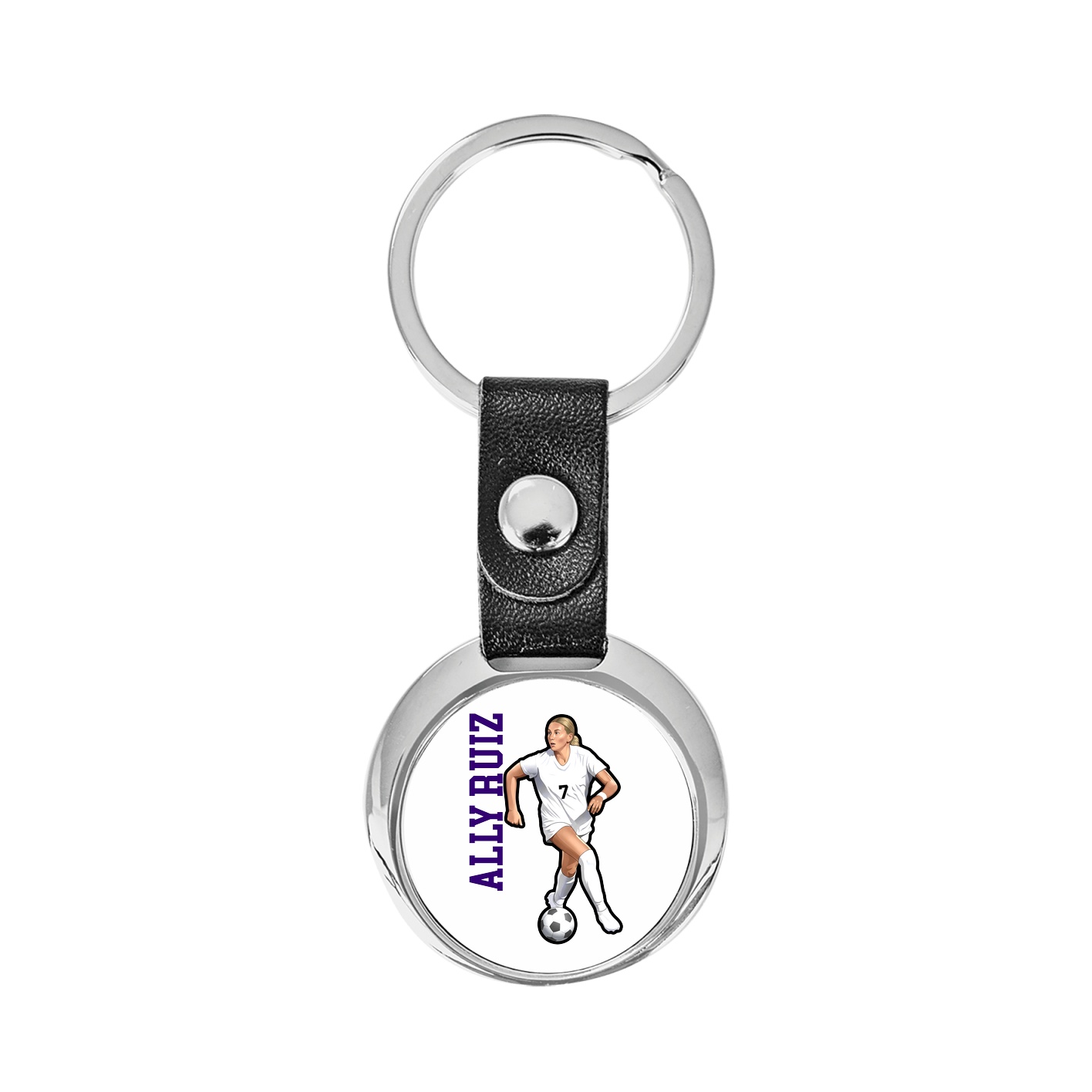 Key Chain — Name Vertical in Classic